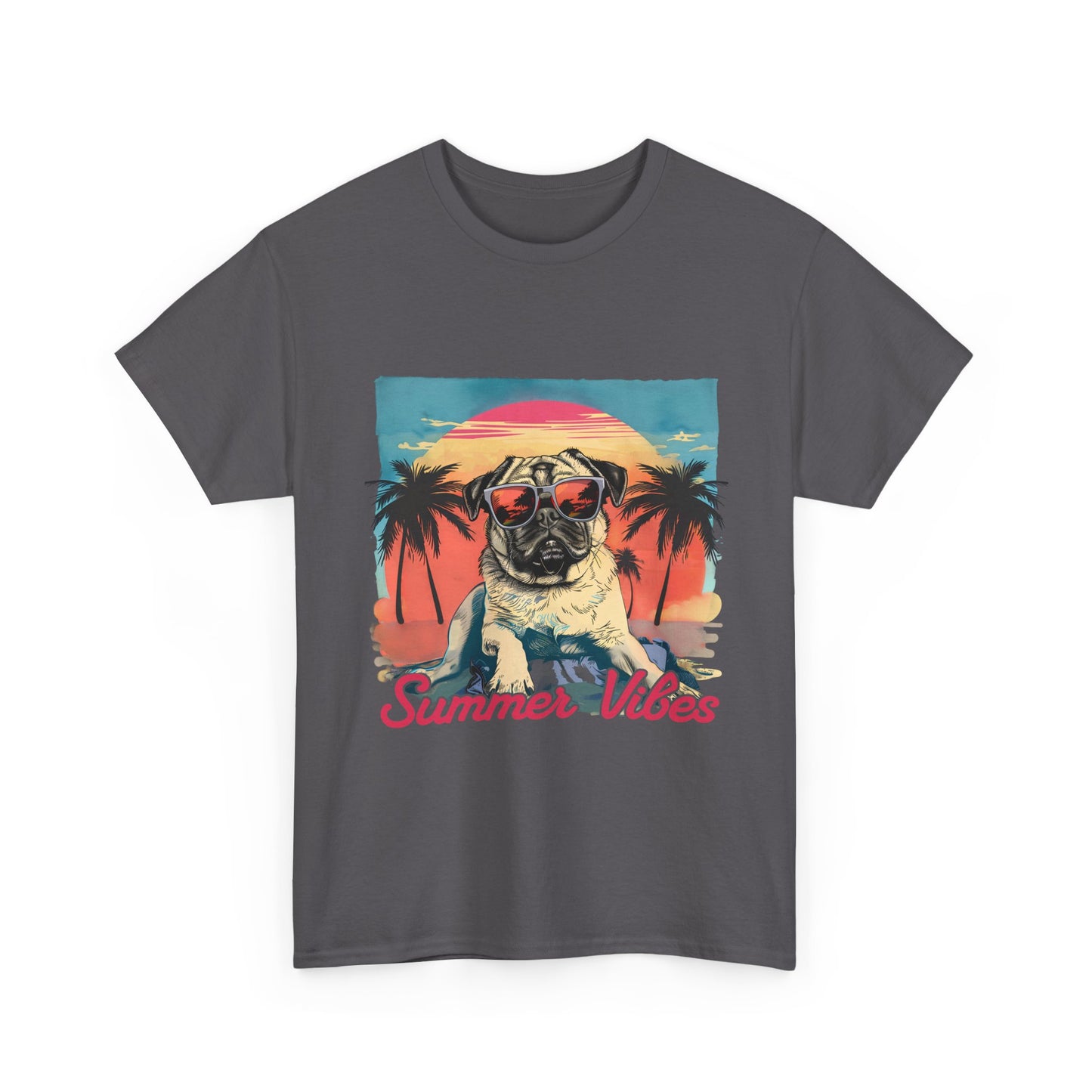 Summer Vibes Pug T-Shirt
