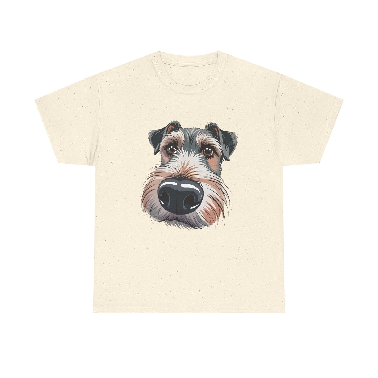 Schnauzer Nose Close-Up T-Shirt — Funny Dog Face Tee for Pet Lovers