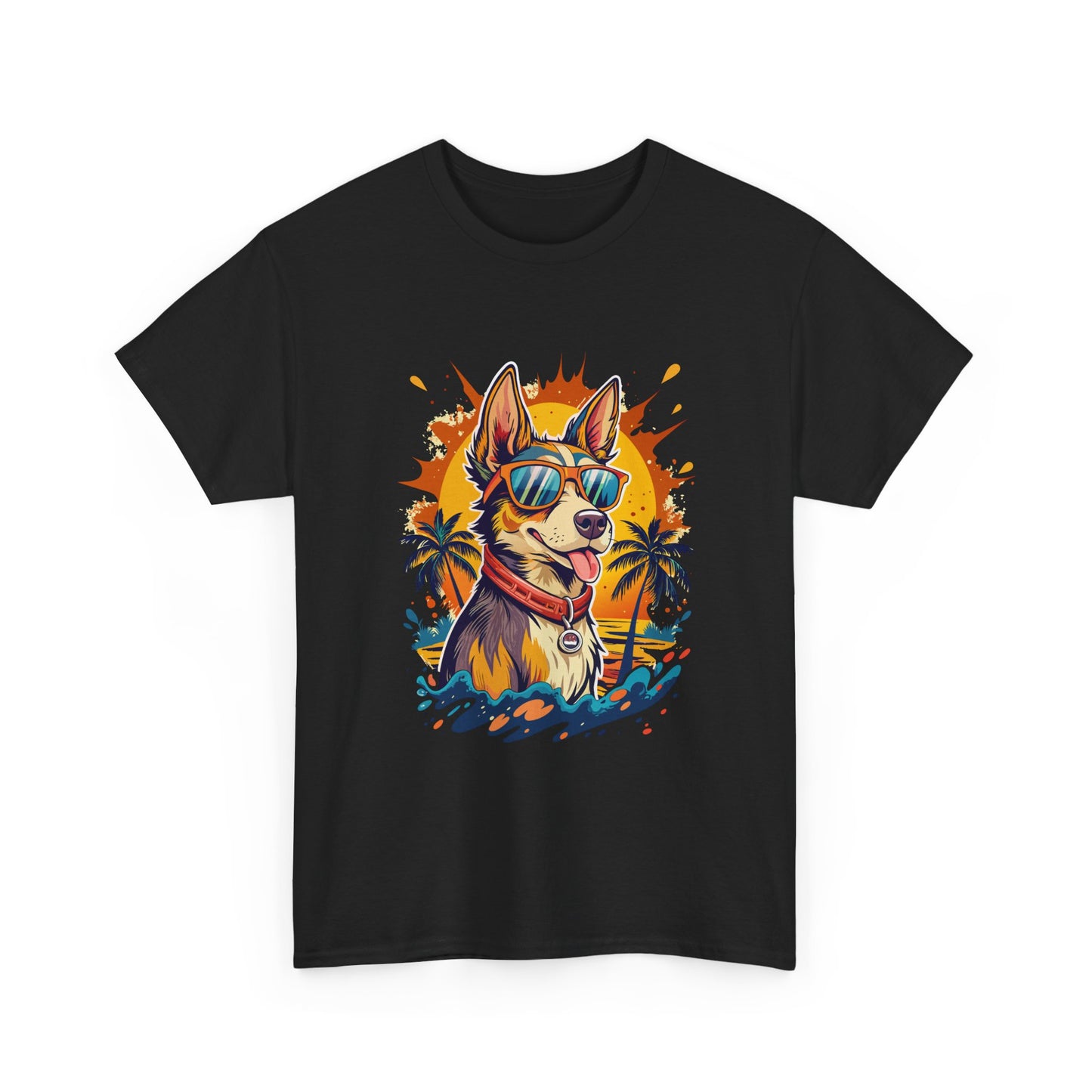 Cool Corgi Summer Tee — Sunglasses Dog Beach T-Shirt