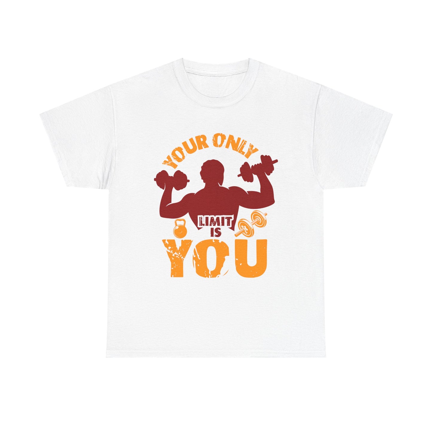 Motivational Fitness Tee — "Your Only Limit Is You" Workout T-Shirt