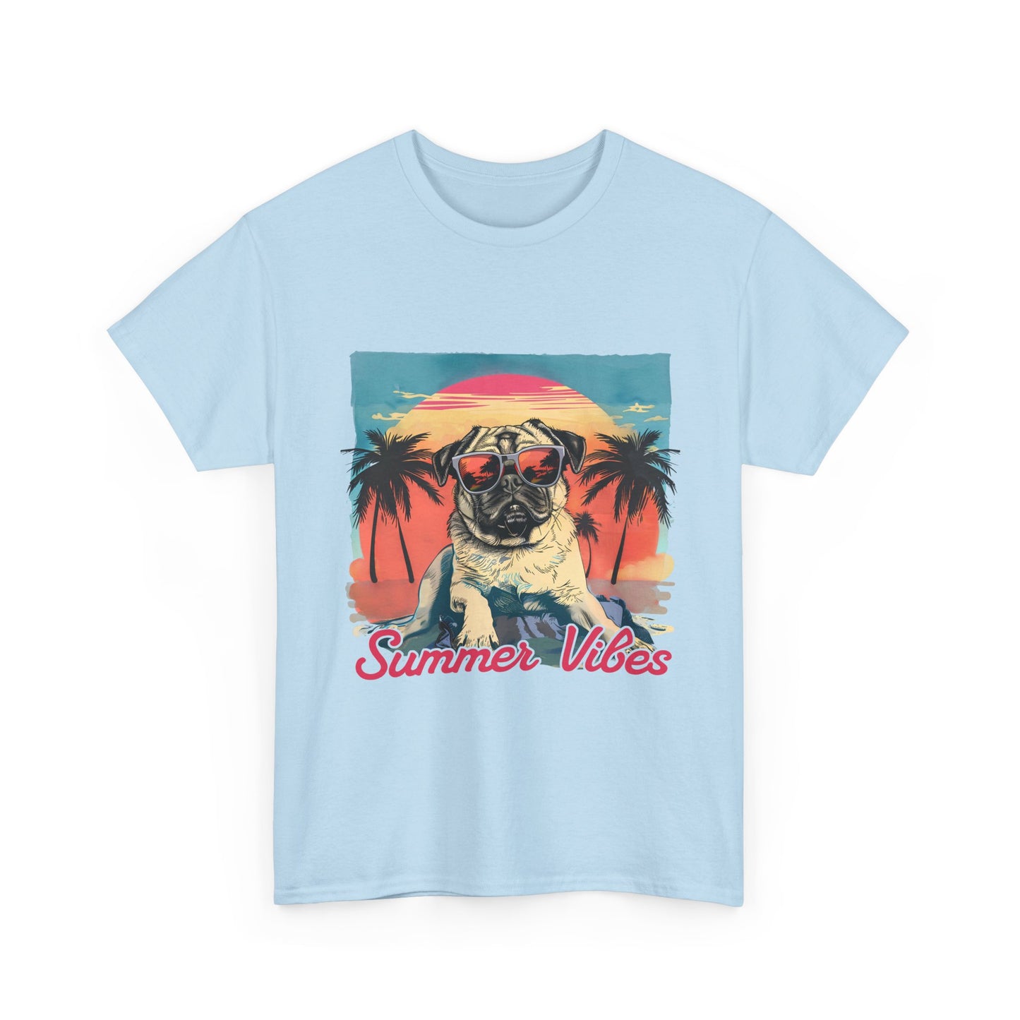 Summer Vibes Pug T-Shirt