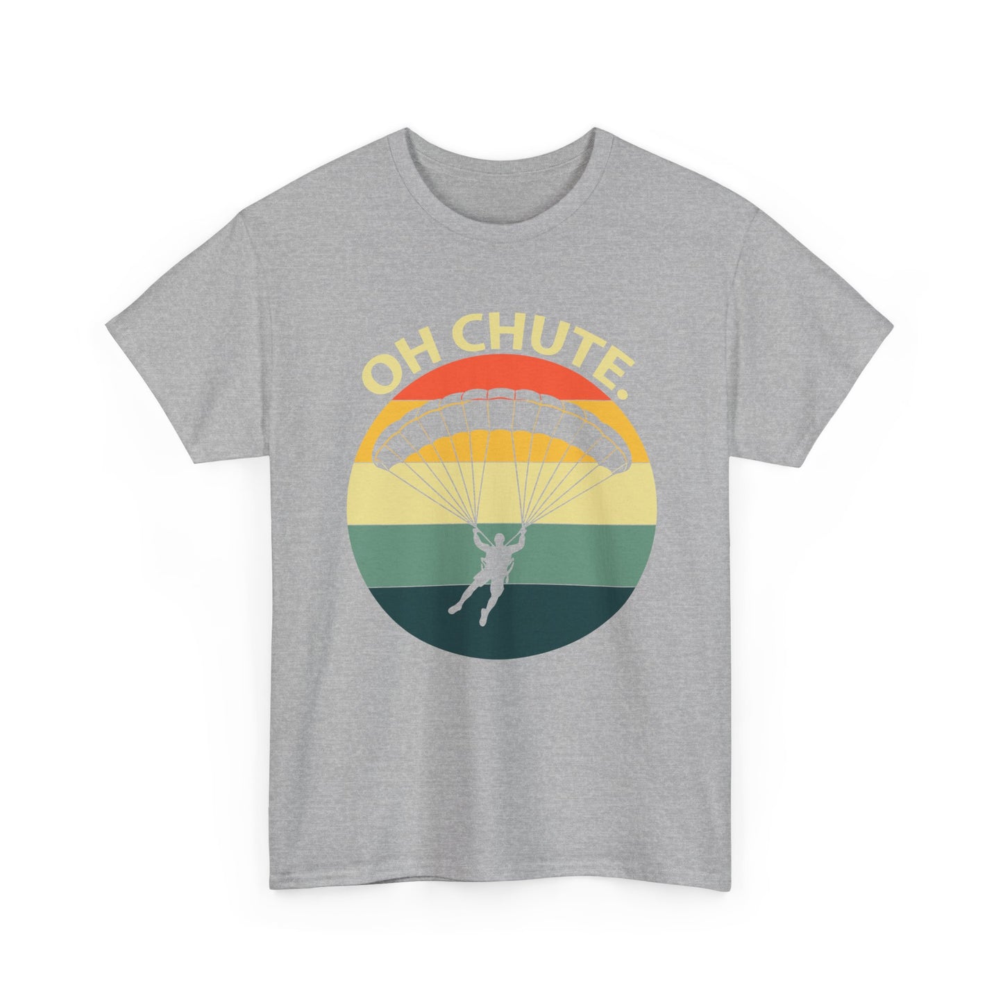 Parachute Retro Tee — "Oh Chute" Skydiving Graphic T-Shirt