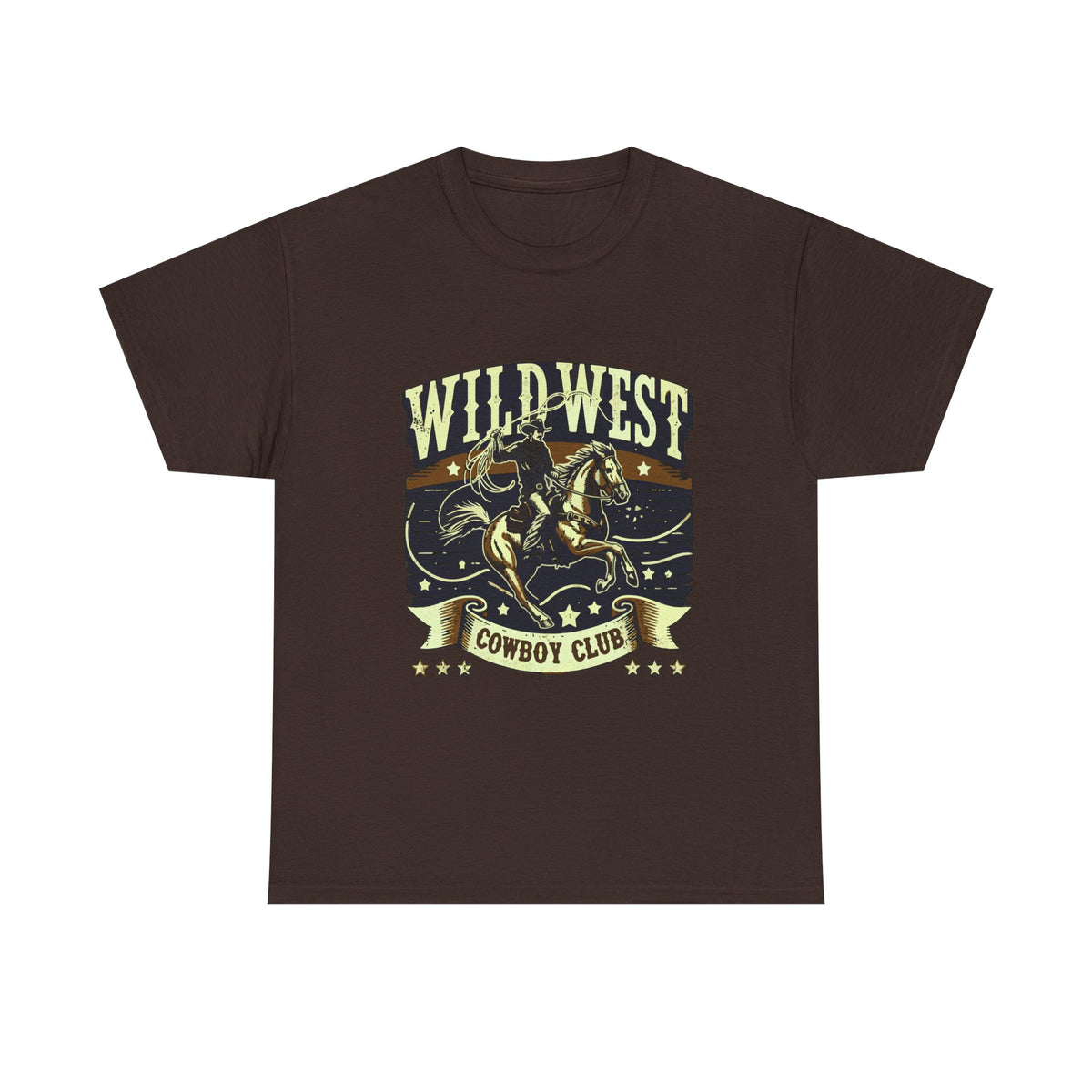 Wild West Cowboy Club T‑Shirt — Vintage Rodeo Western Graphic Tee