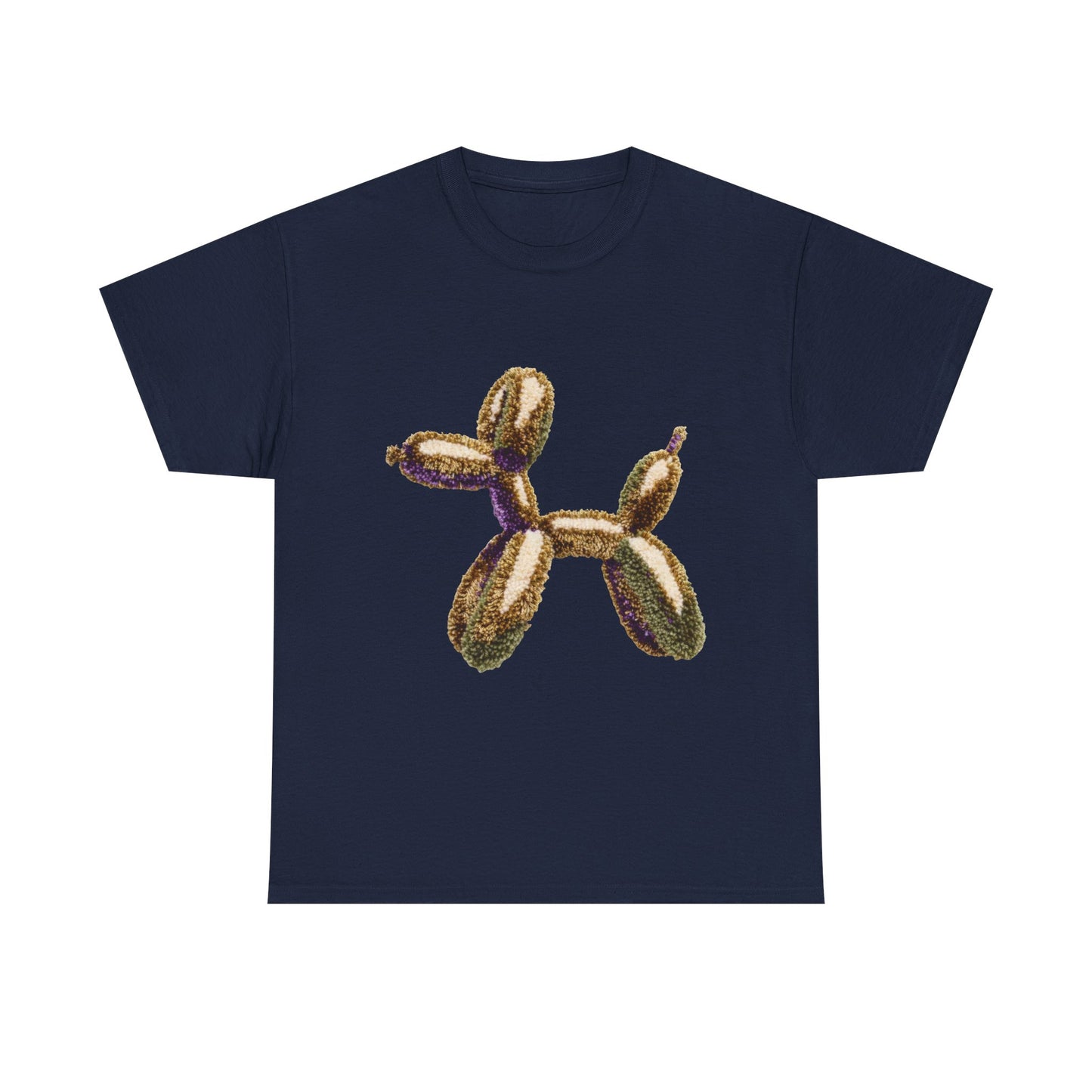 Balloon Dog T‑Shirt — Metallic Gold Balloon Animal Tee