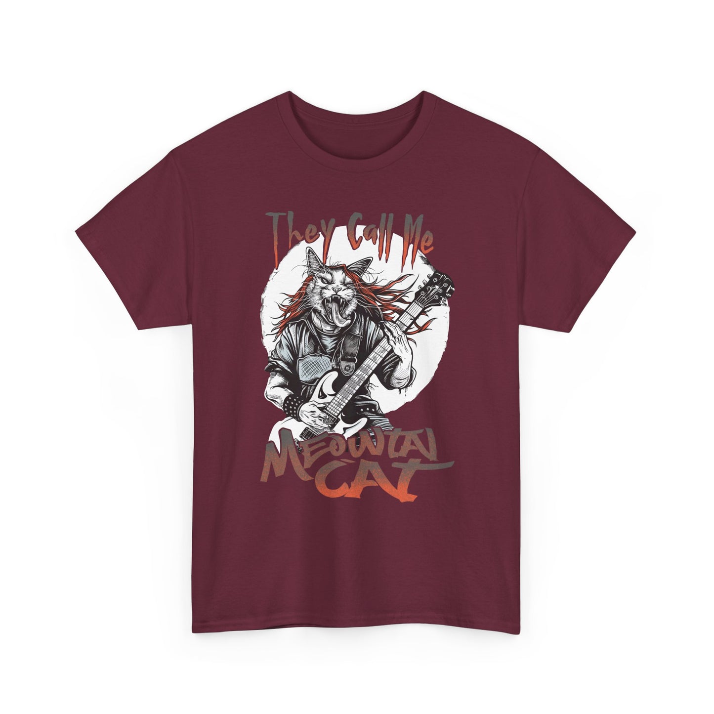 Meowtal Cat Guitar T-Shirt