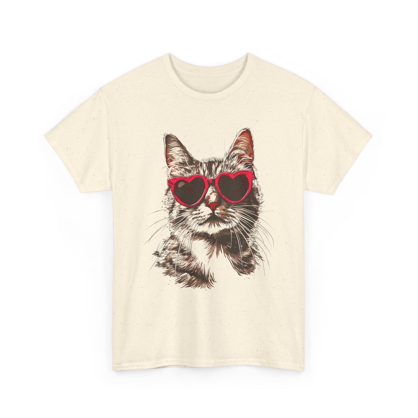Cat with Heart Sunglasses T-Shirt
