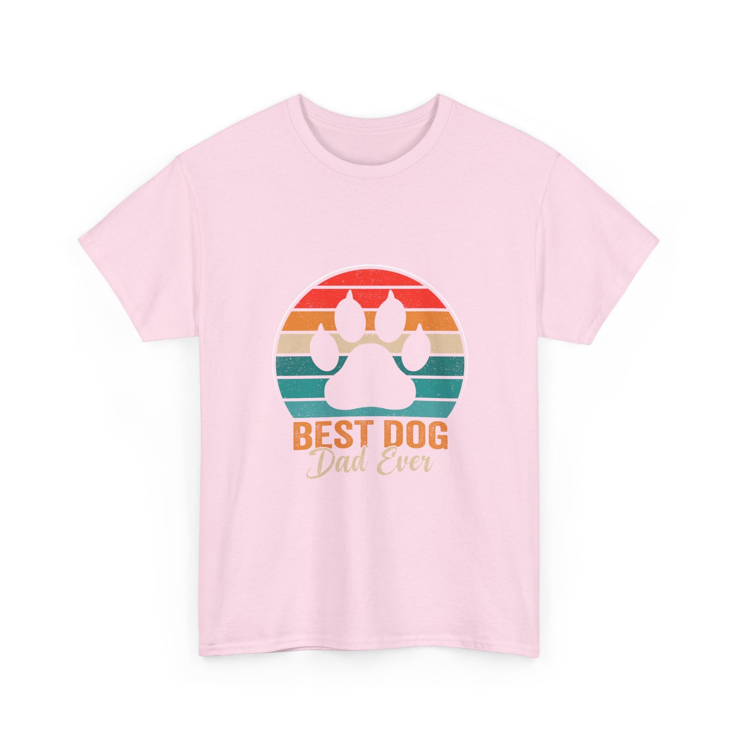 Best Dog Dad Ever T-Shirt — Retro Paw Print Tee for Dog Lovers