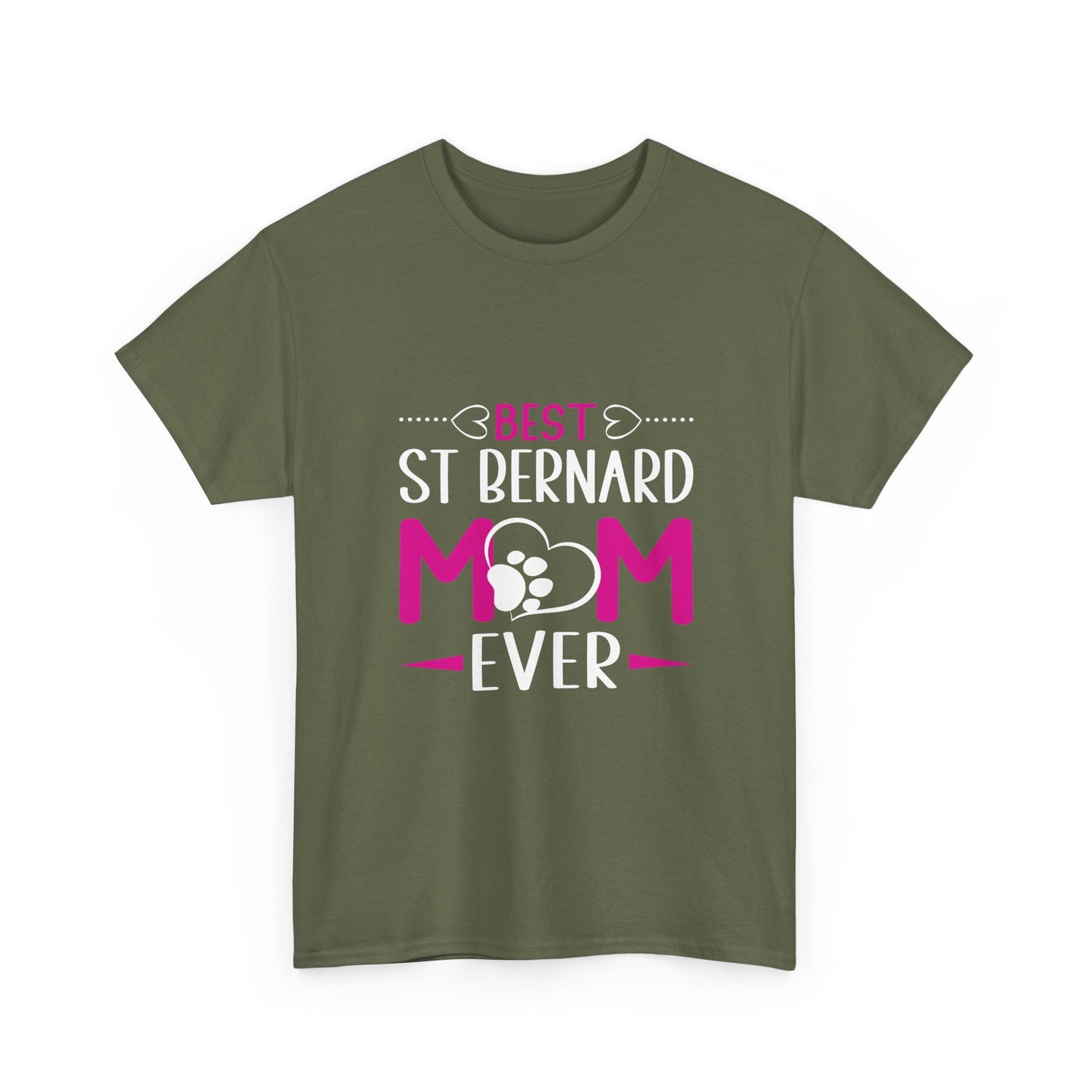 St. Bernard Mom T-Shirt — "Best St Bernard Mom Ever" Pet Lover Tee