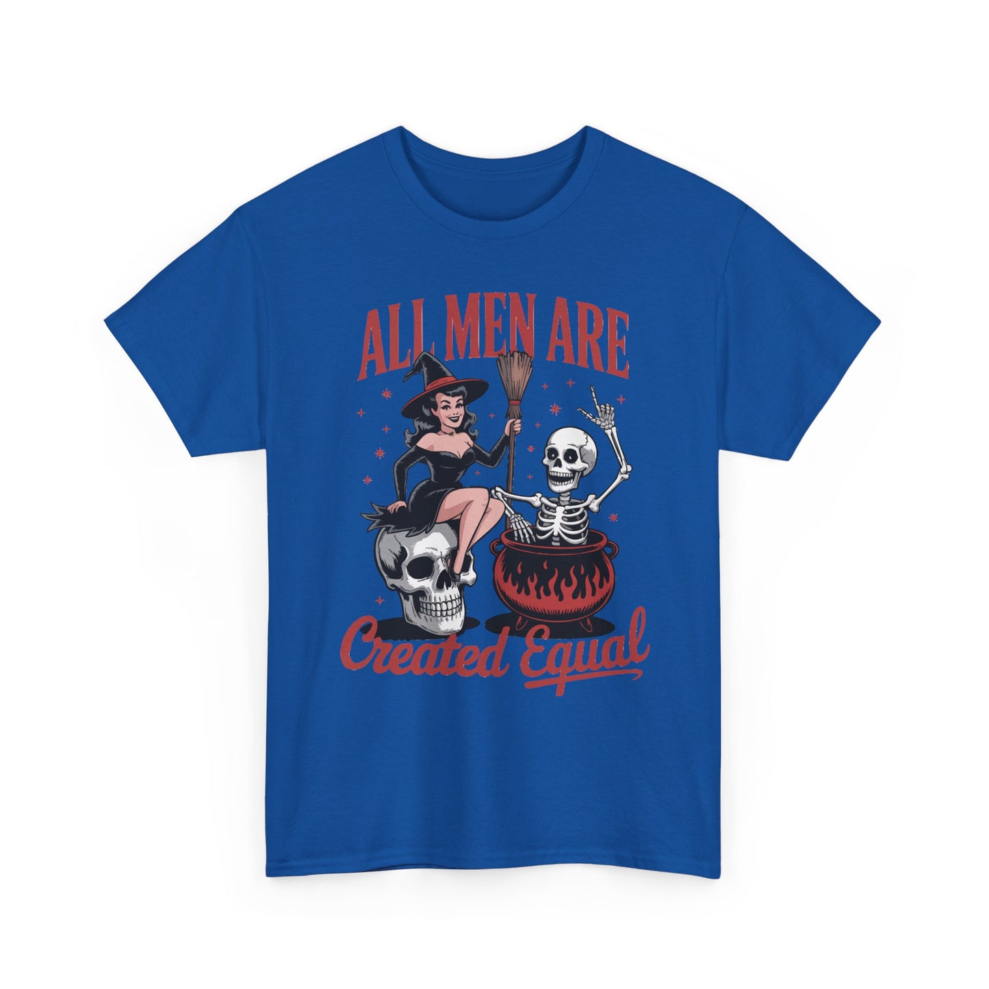 Witch & Skeleton 'All Men Are Created Equal' Tee