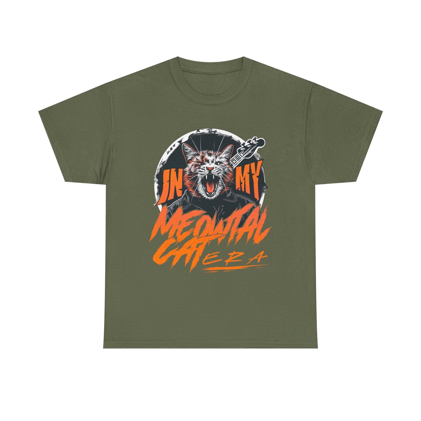 Graphic Tee — “In My Head/Medusa Mental” Fierce Cat Rock Band Design
