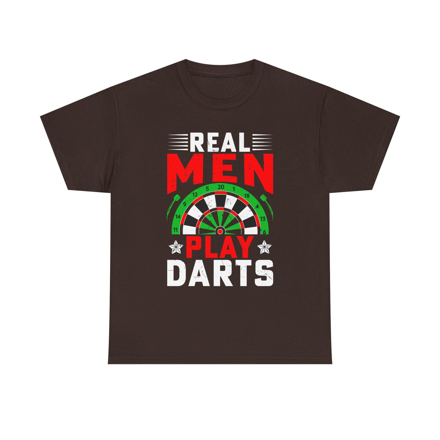 Darts T-Shirt – "Real Men Play Darts" Graphic Tee for Players & Fans