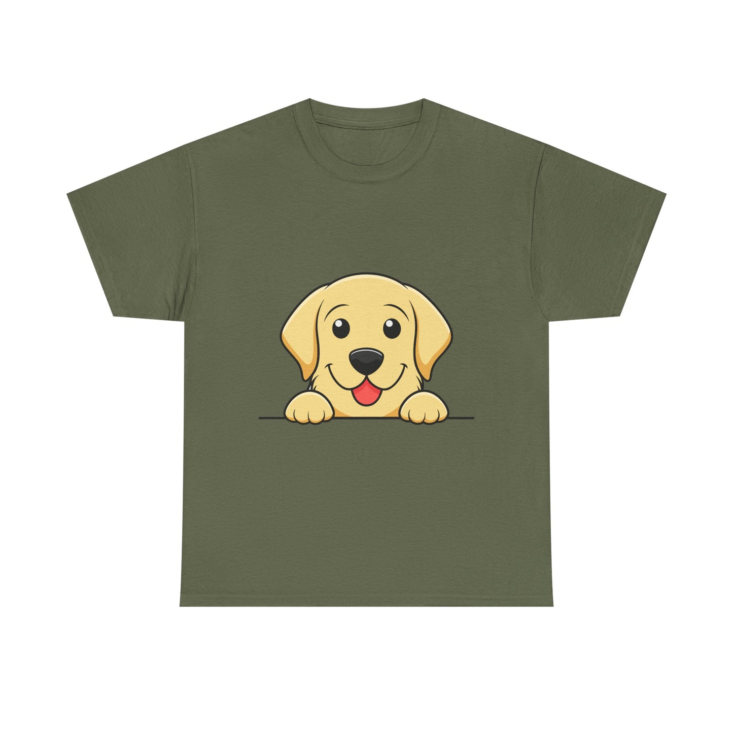 Peeking Golden Retriever Tee