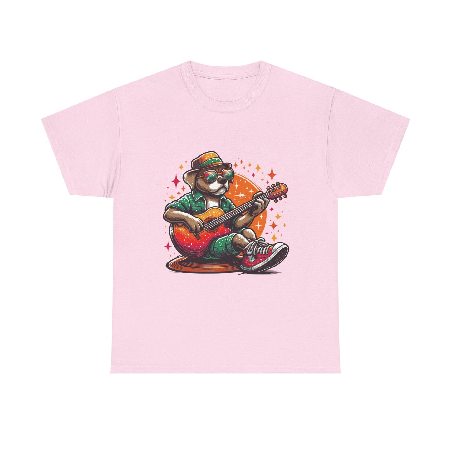Dog Playing Guitar T‑Shirt — Retro Chill Music Tee for Guitar Lovers