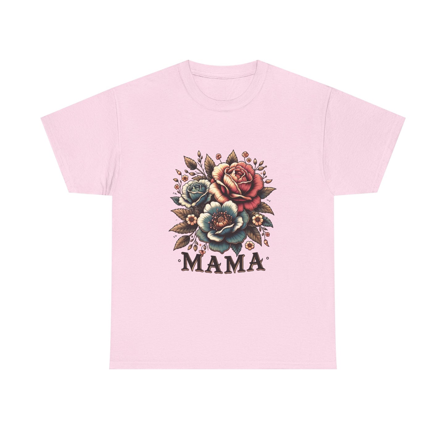 Mama Floral Tee — Vintage Roses "MAMA" Mother's Day T-Shirt