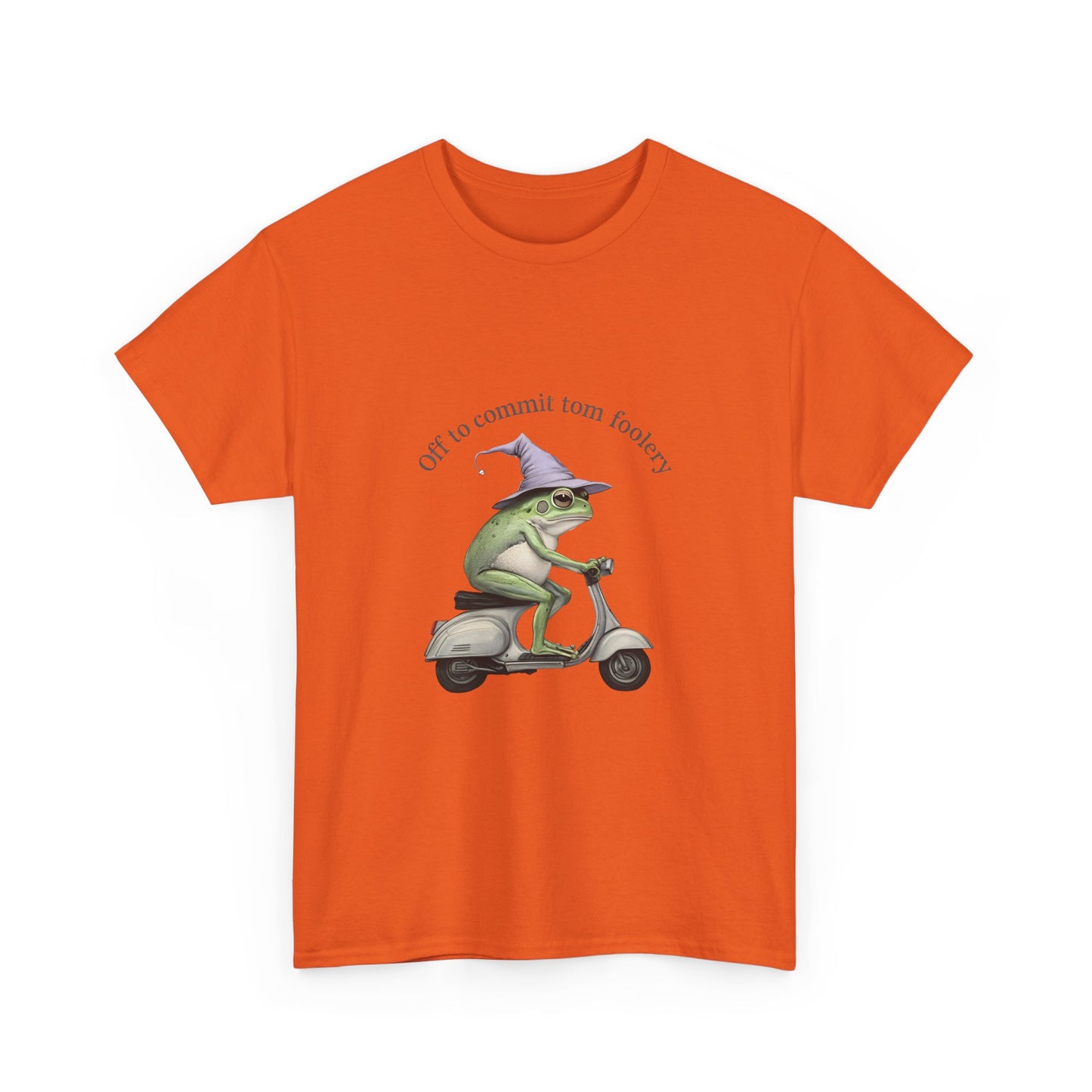 Witch Frog Scooter T-Shirt — 'off to commit form fuckery' Graphic Tee