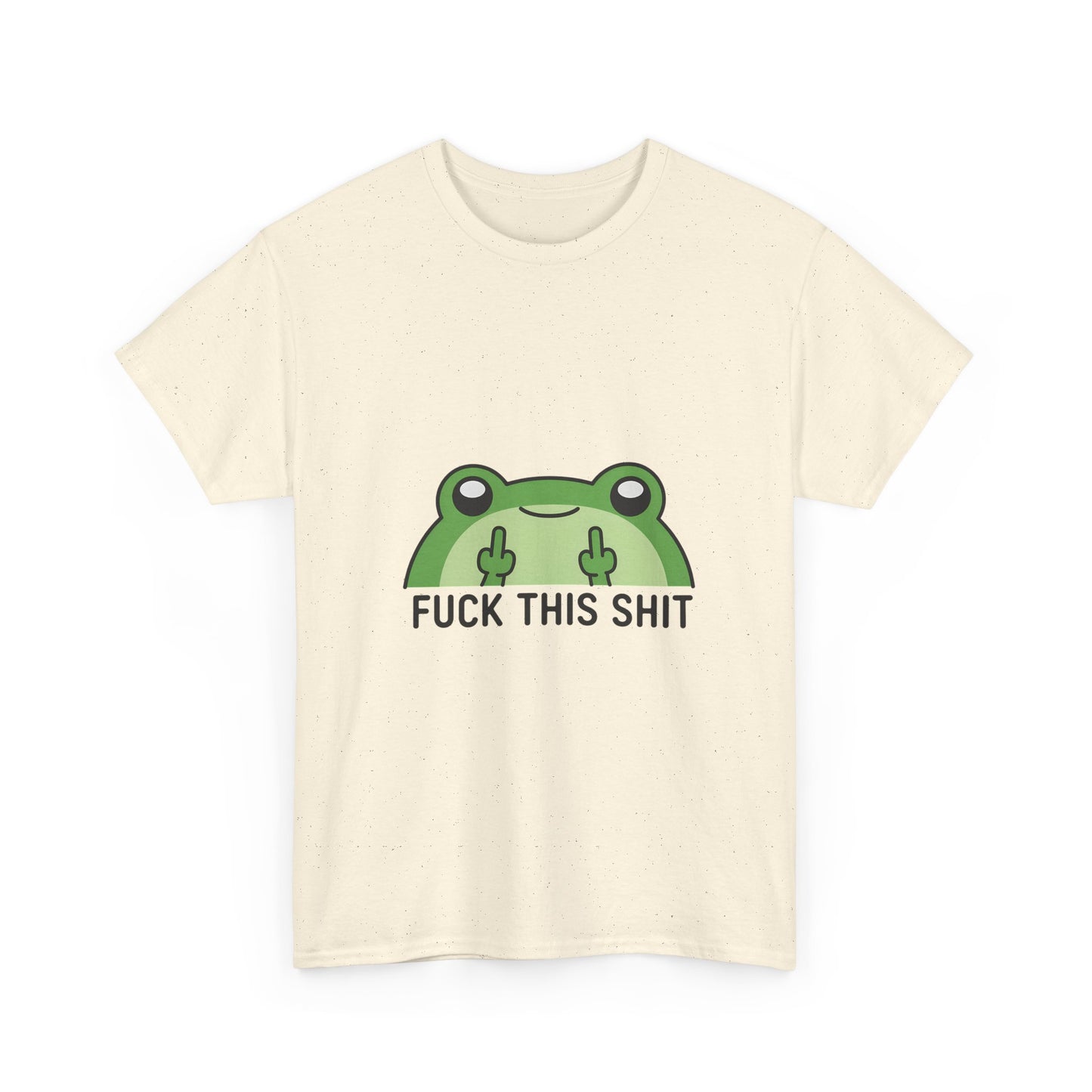 Frog Middle Finger Tee – "Fuck This Shit" Graphic T-Shirt
