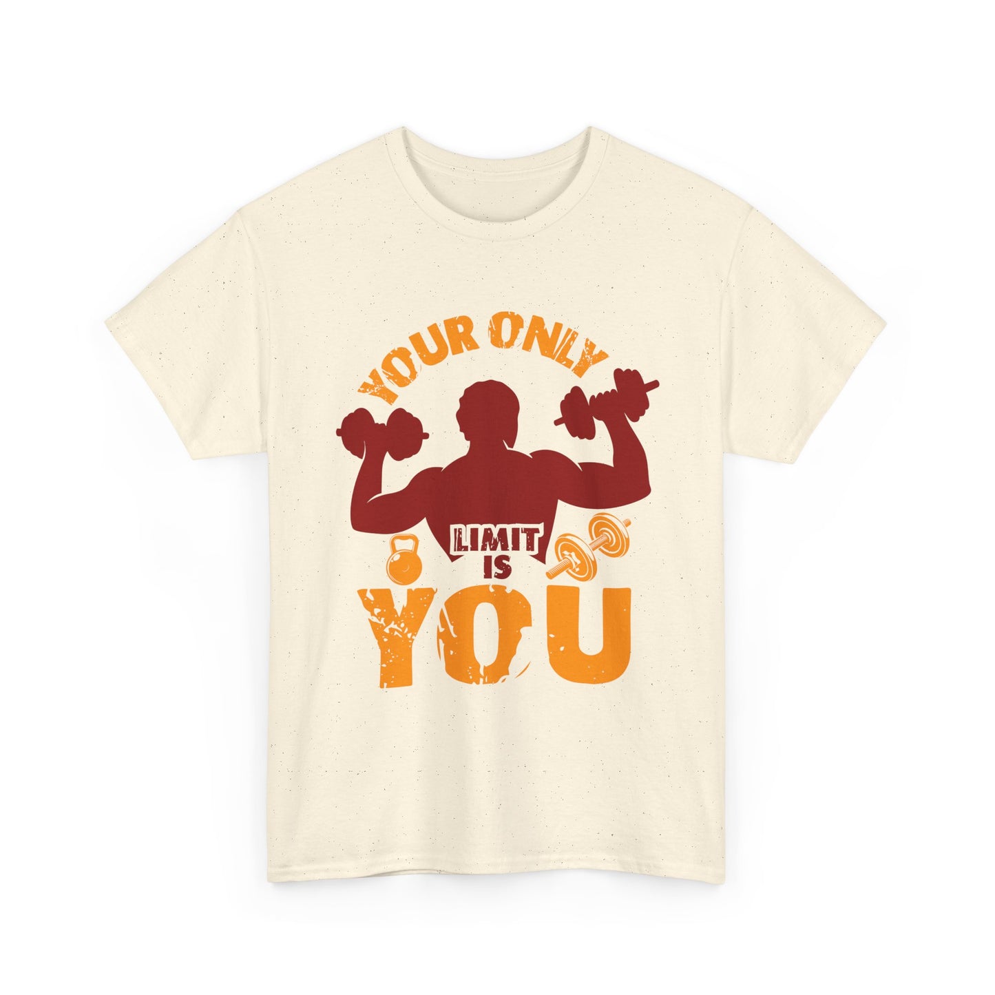 Motivational Fitness Tee — "Your Only Limit Is You" Workout T-Shirt