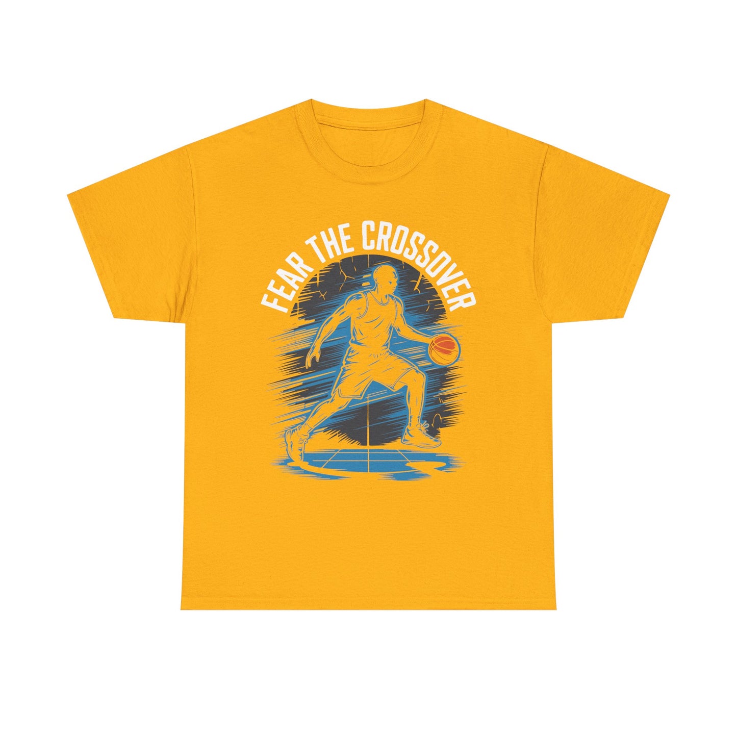 Basketball T‑Shirt - "Fear The Crossover" Dribbling Player Graphic Tee