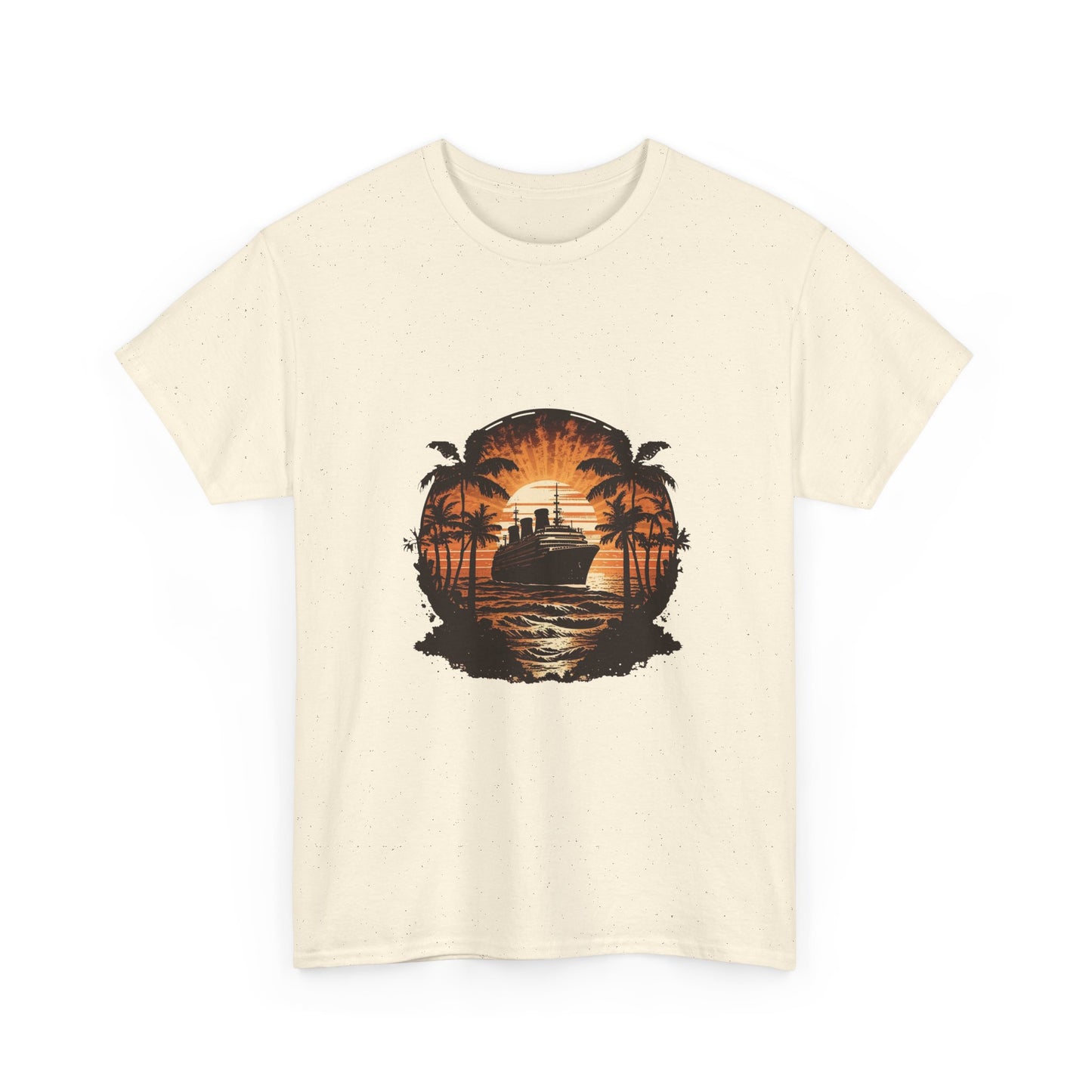 T-Shirt — Tropical Sunset Cruise Graphic Tee