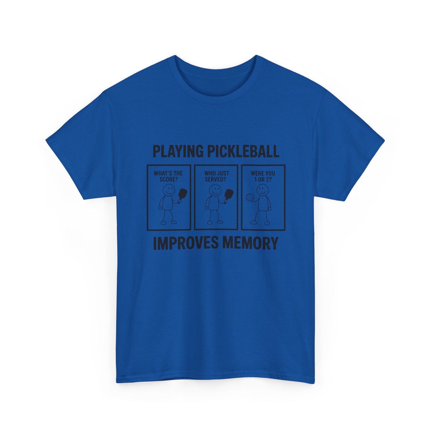 Pickleball Improves Memory Tee – Funny Pickleball Comic T-Shirt for Players
