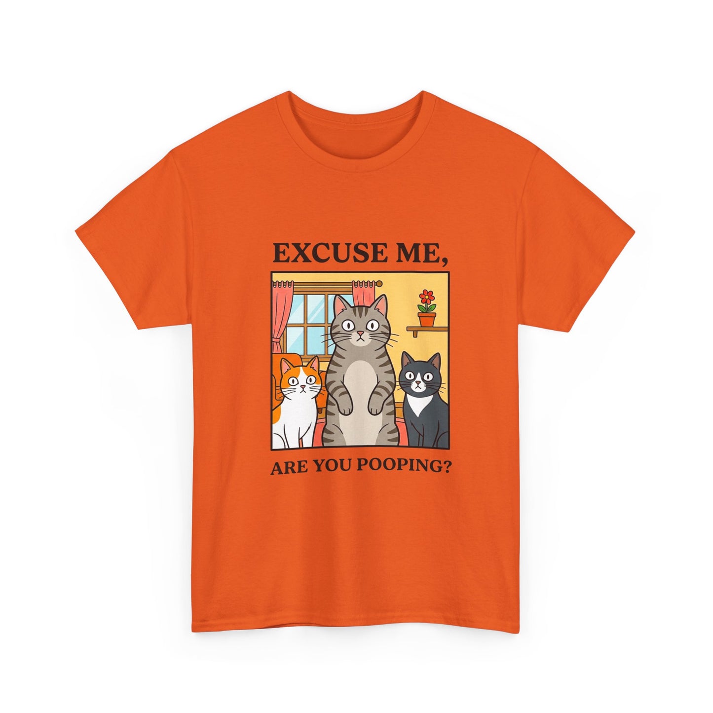 Excuse Me Are You Pooping Funny Cat T-shirt
