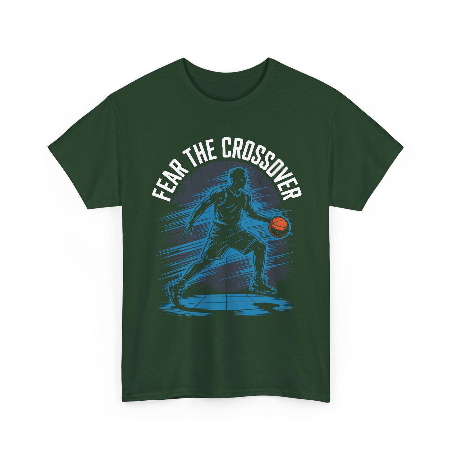 Basketball T‑Shirt - "Fear The Crossover" Dribbling Player Graphic Tee