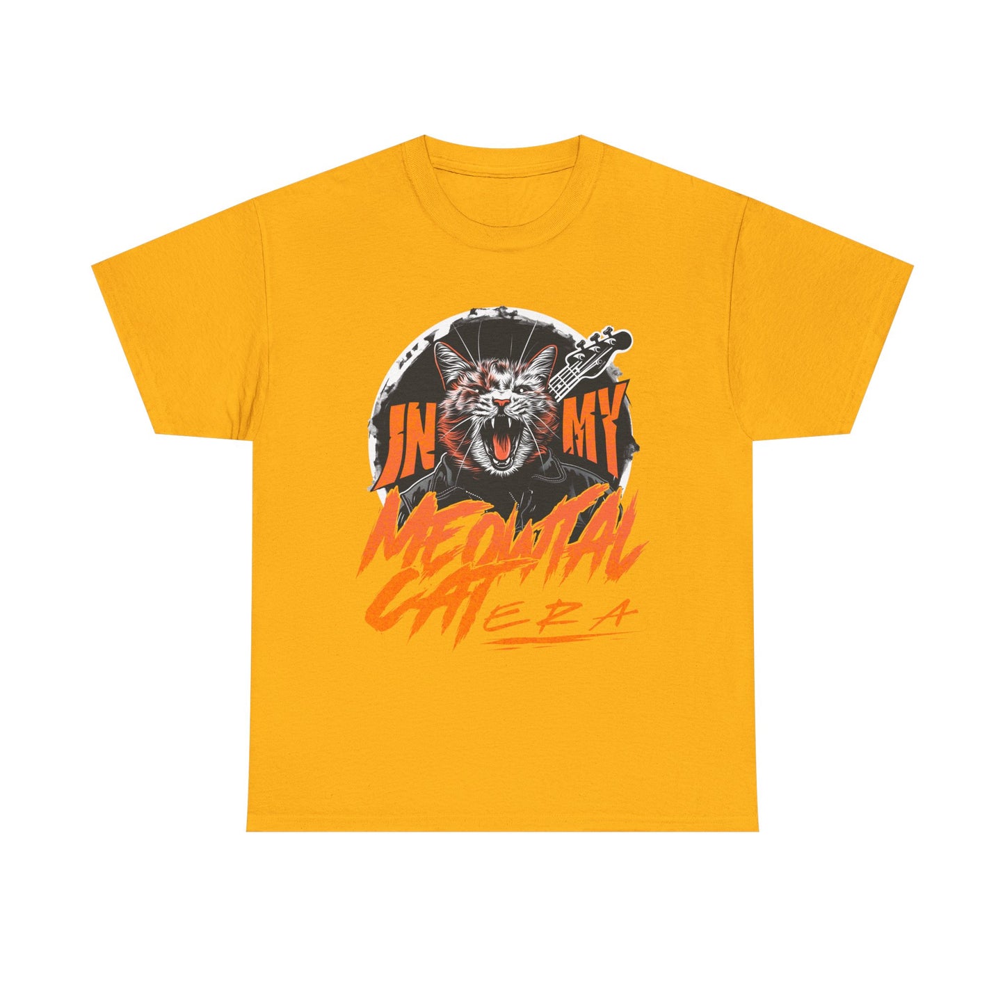 Graphic Tee — “In My Head/Medusa Mental” Fierce Cat Rock Band Design