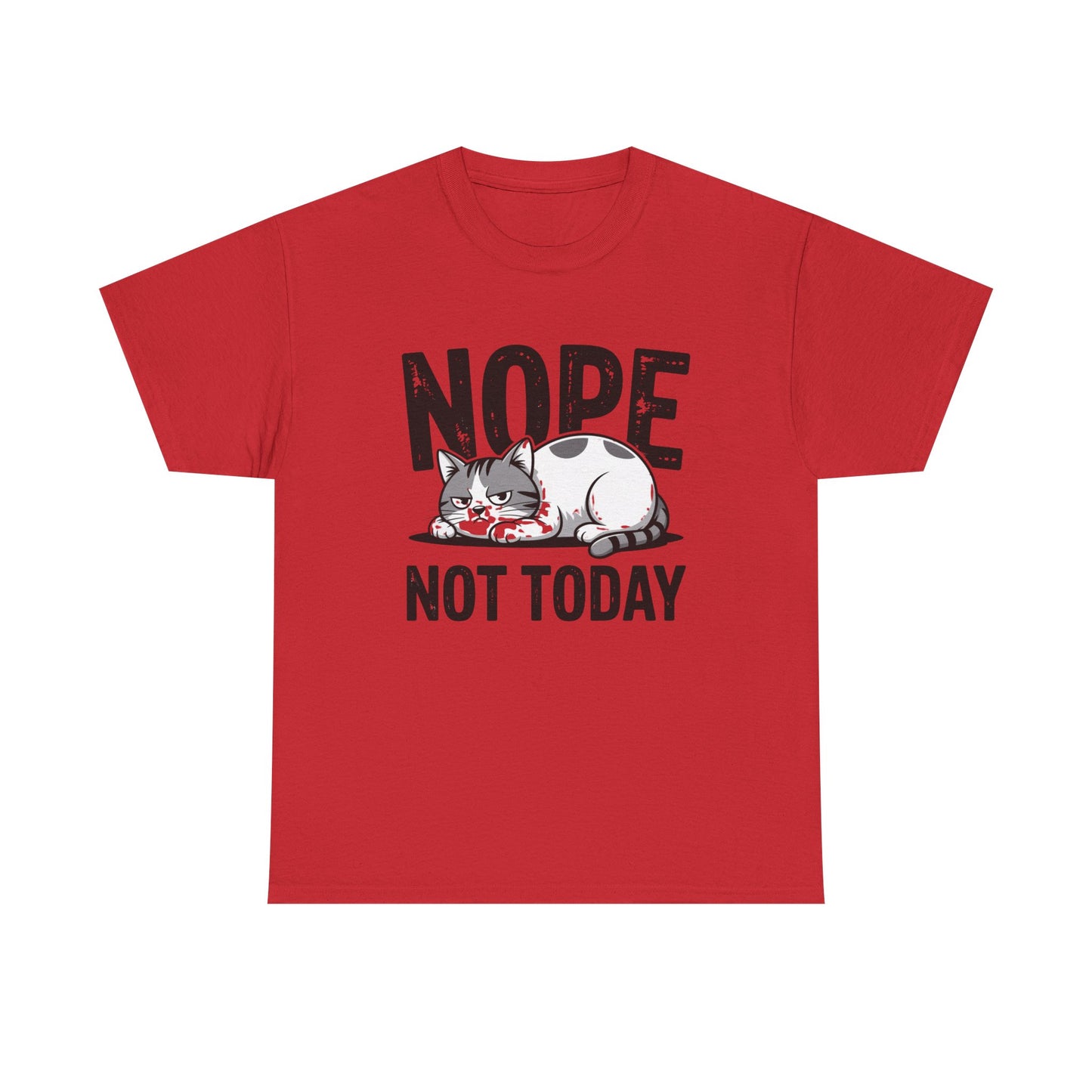 Nope Not Today Cat T‑Shirt
