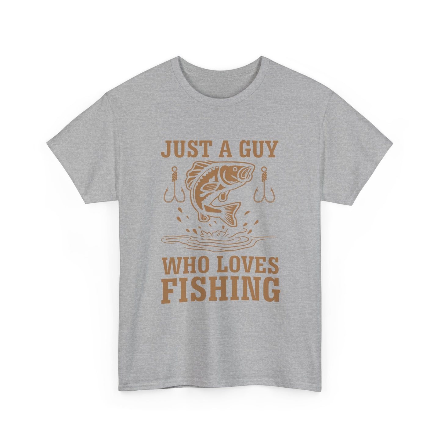Fishing T-Shirt — "Just a Guy Who Loves Fishing" Graphic Tee