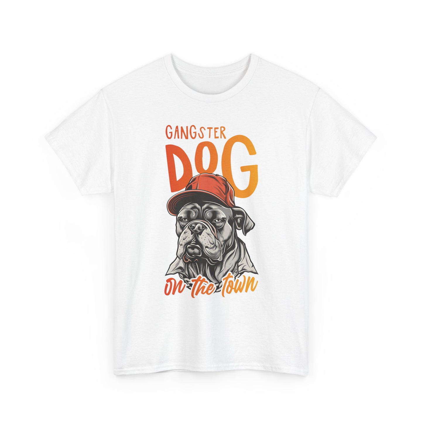 Gangster Dog T‑Shirt – 'Gangster Dog On The Town' Graphic Tee