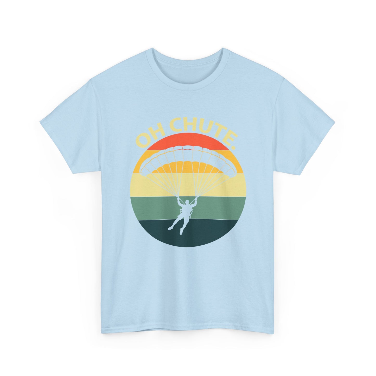 Parachute Retro Tee — "Oh Chute" Skydiving Graphic T-Shirt