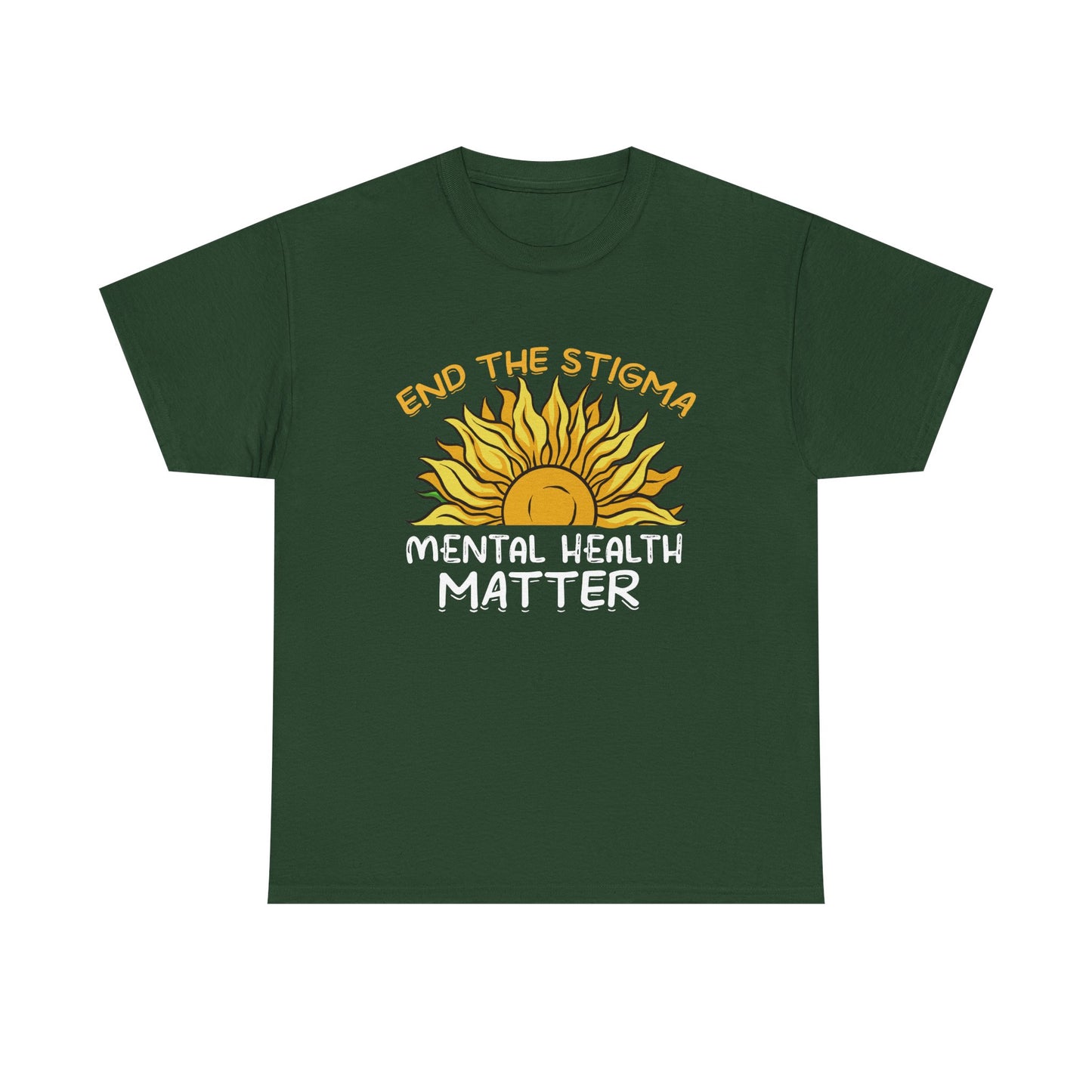 Mental Health Matter T-Shirt — "End the Stigma" Sun Graphic Tee