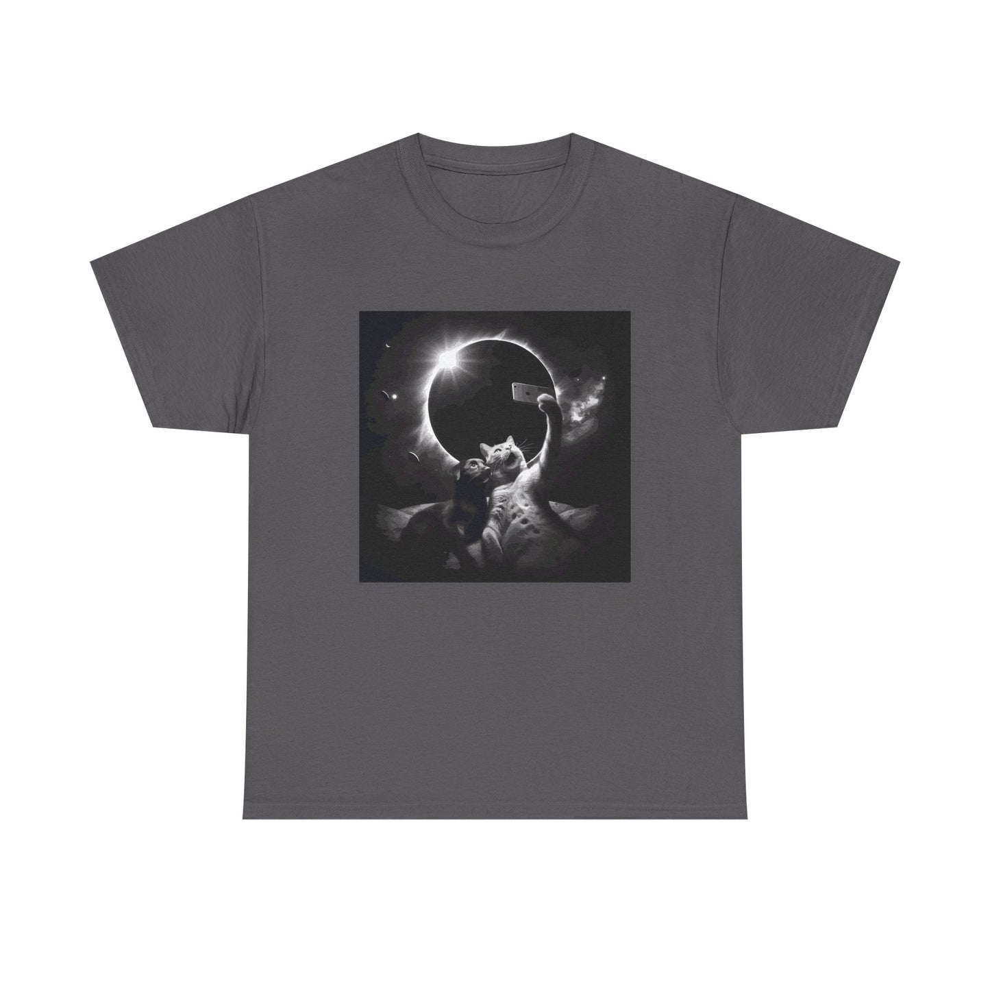Dog and Cat Selfie Solar eclipse T-Shirt