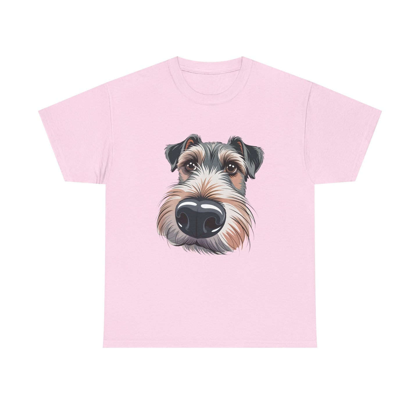 Schnauzer Nose Close-Up T-Shirt — Funny Dog Face Tee for Pet Lovers