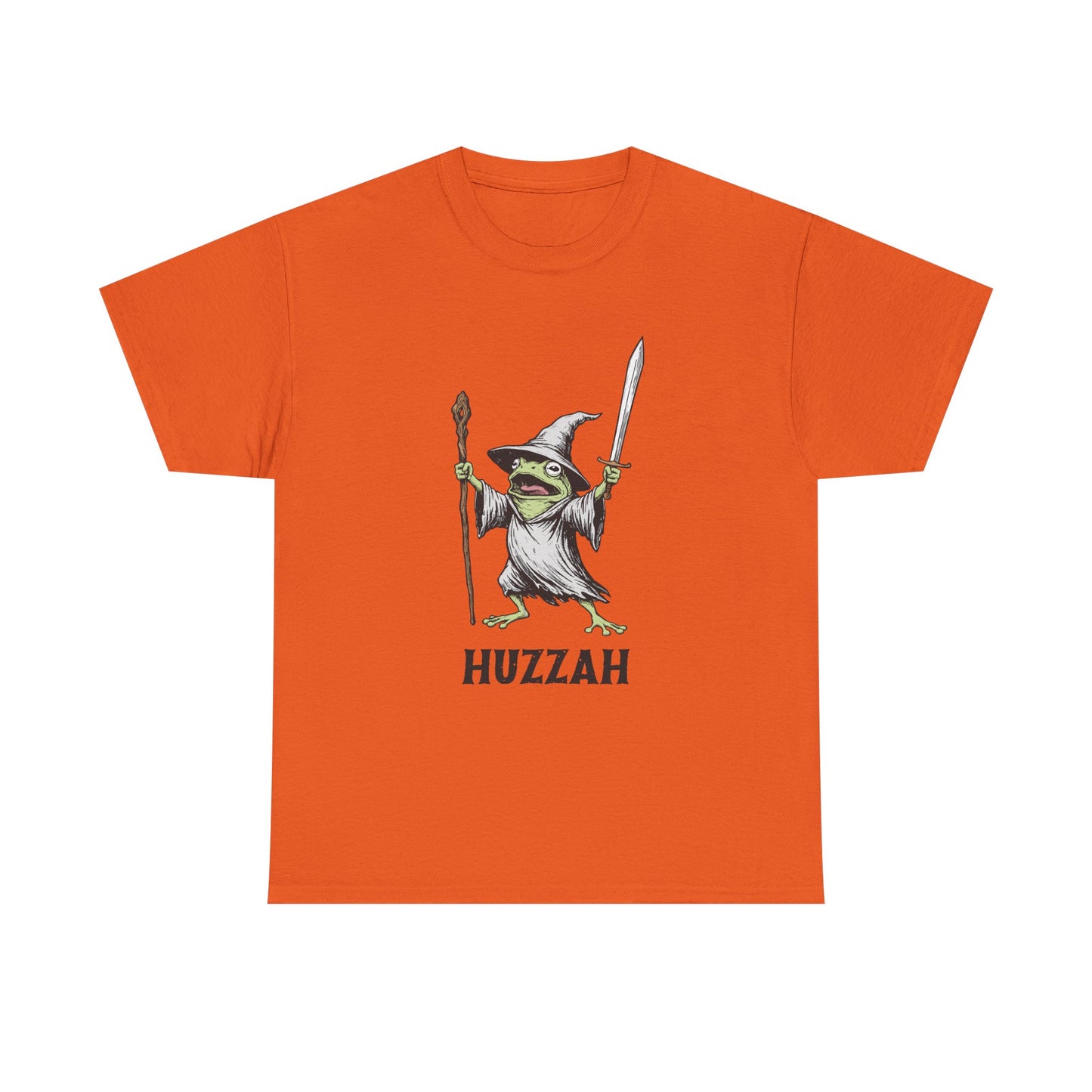 T-Shirt — Huzzah Frog Wizard Graphic Tee