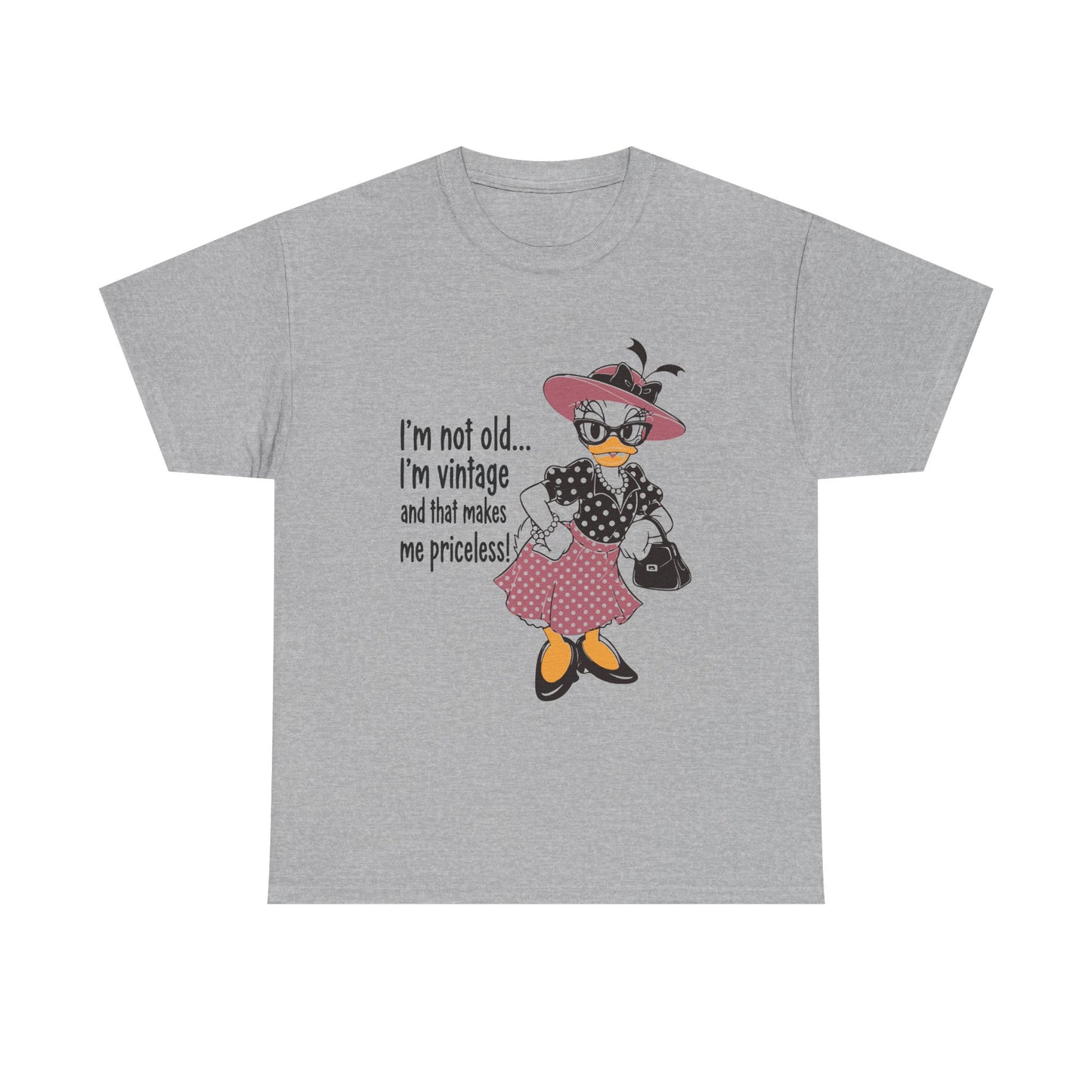 Vintage Duck Graphic Tee — "I’m not old... I’m vintage and that makes me priceless!"