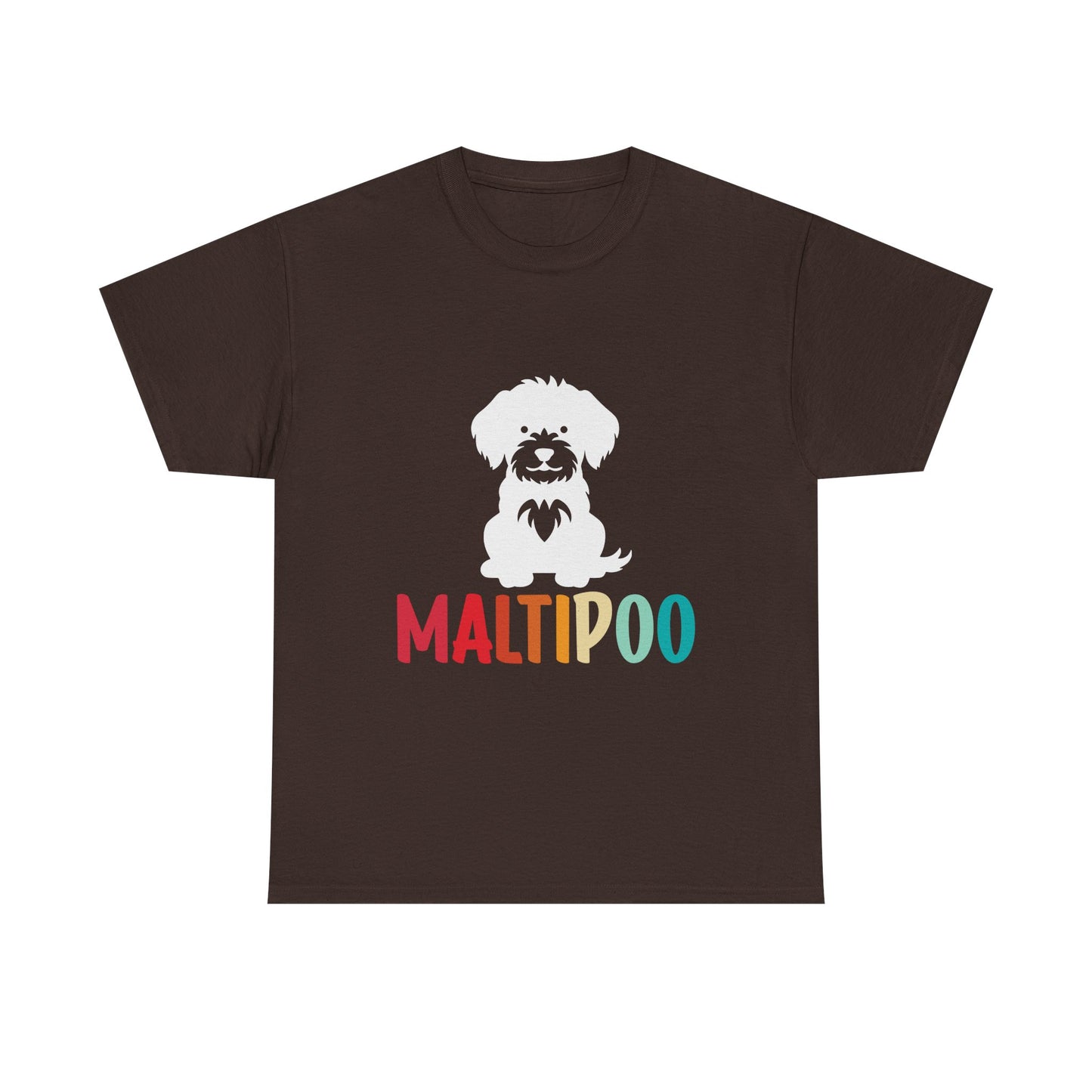 Maltipoo Graphic Tee — Retro Rainbow Dog Lover T‑Shirt