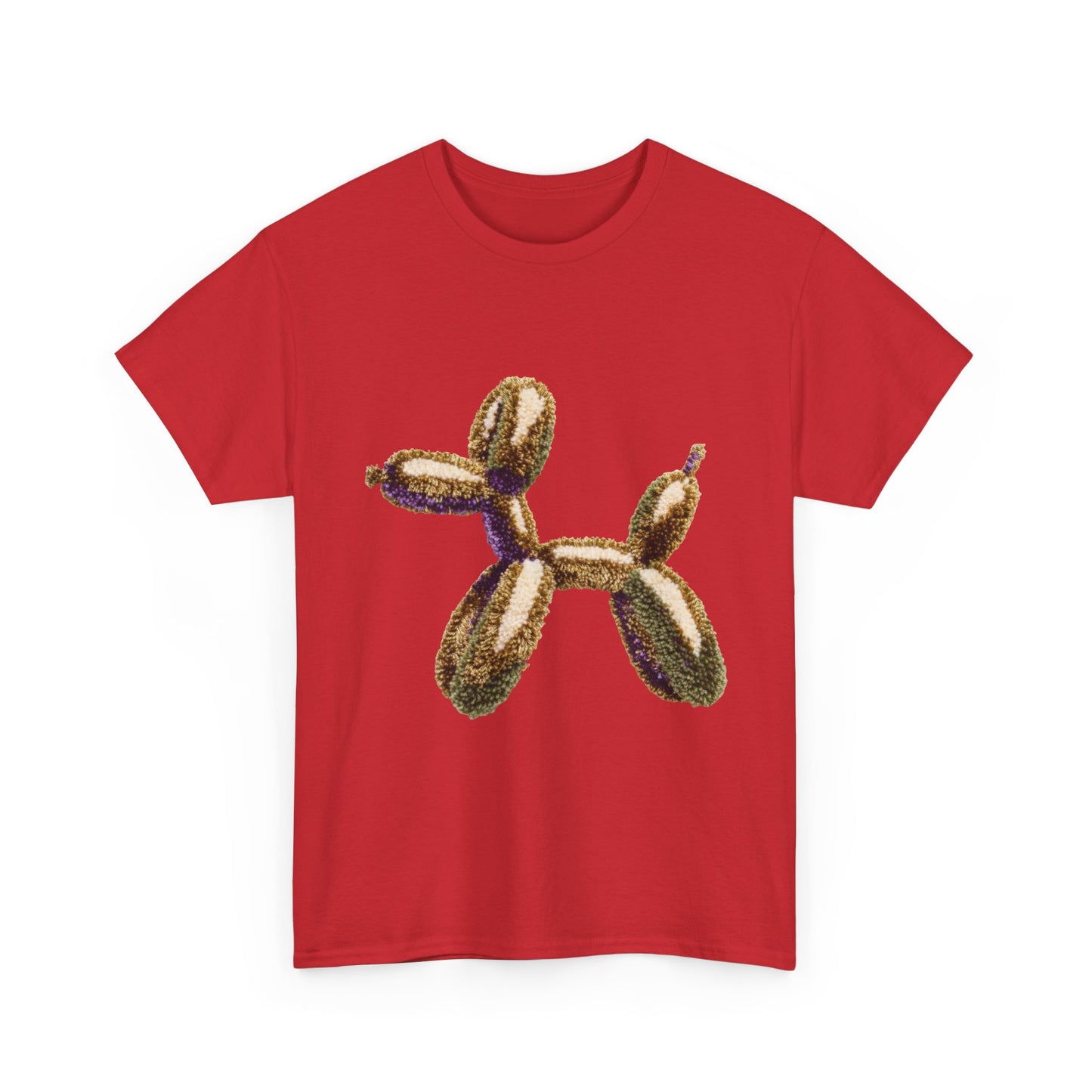 Balloon Dog T‑Shirt — Metallic Gold Balloon Animal Tee