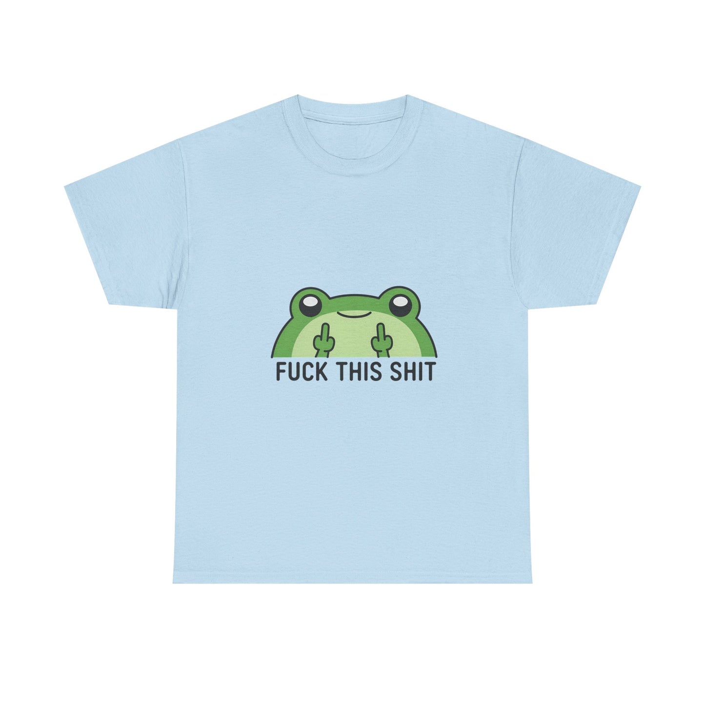 Frog Middle Finger Tee – "Fuck This Shit" Graphic T-Shirt