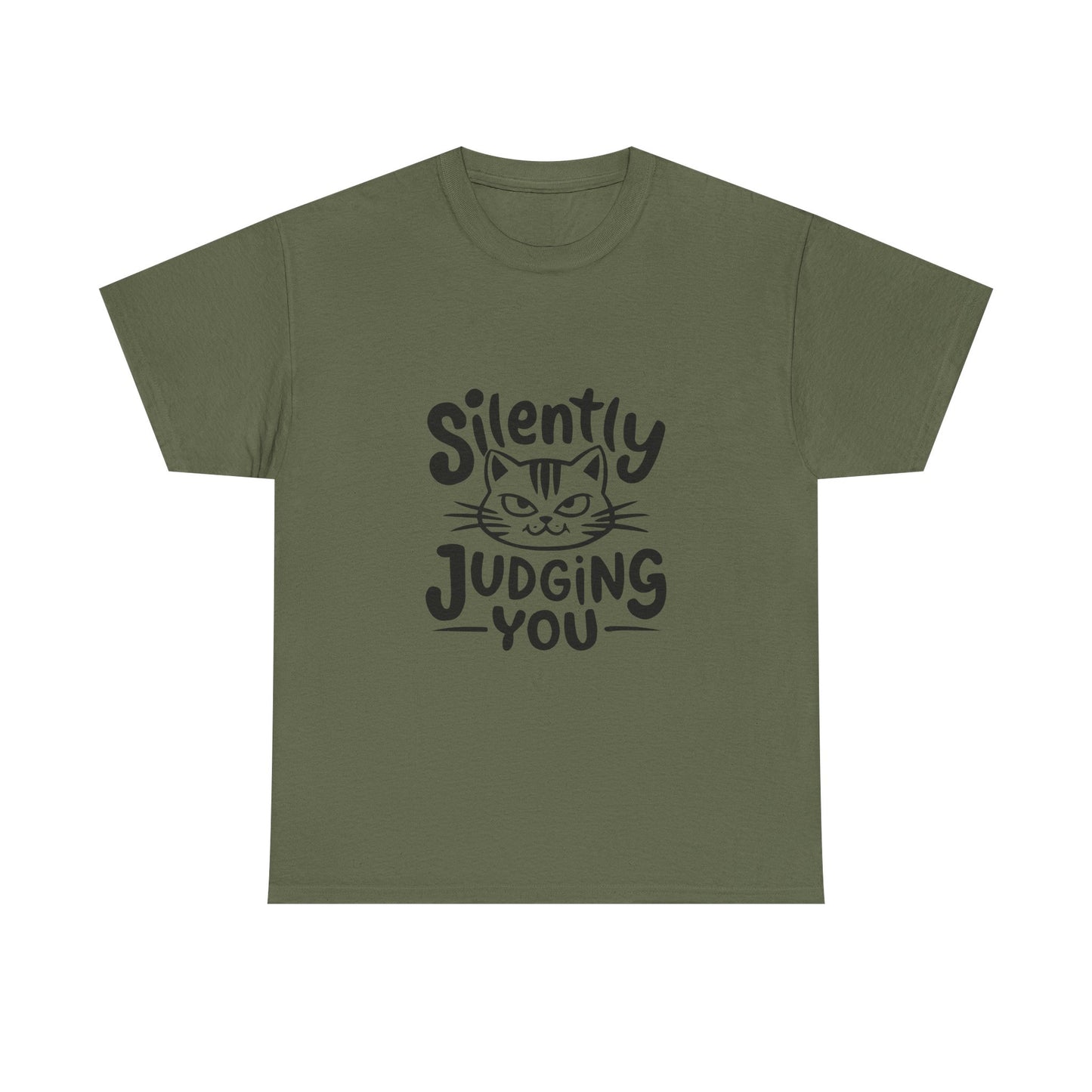 Cat T-Shirt – “Silently Judging You” Funny Graphic Tee