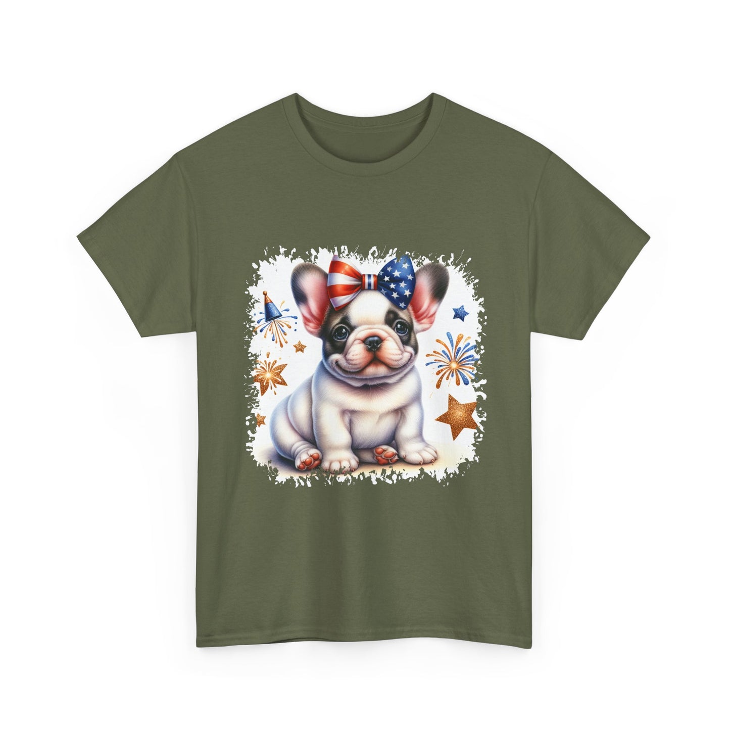 Patriotic French Bulldog Tee