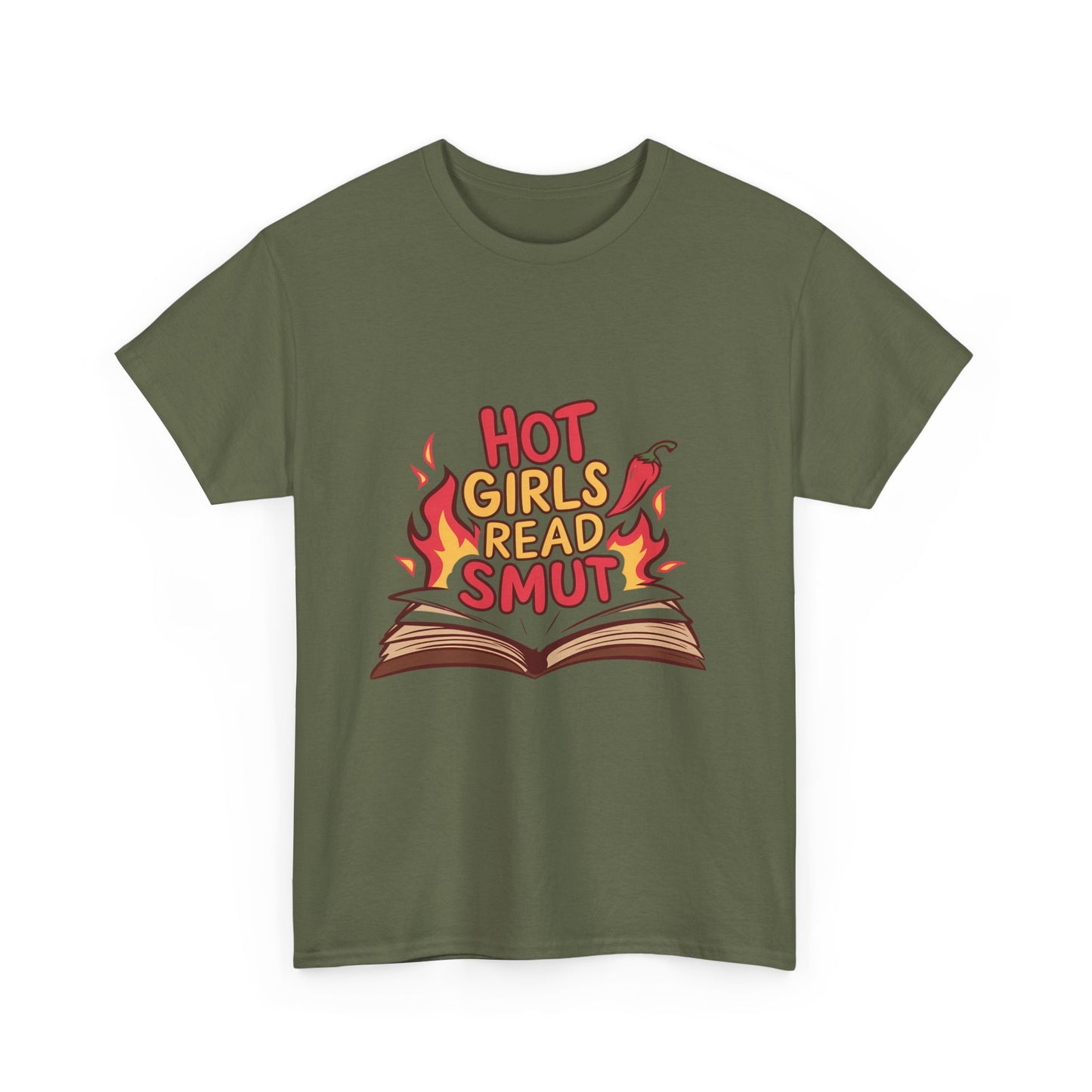 T-Shirt — "Hot Girls Read Smut" Graphic Tee