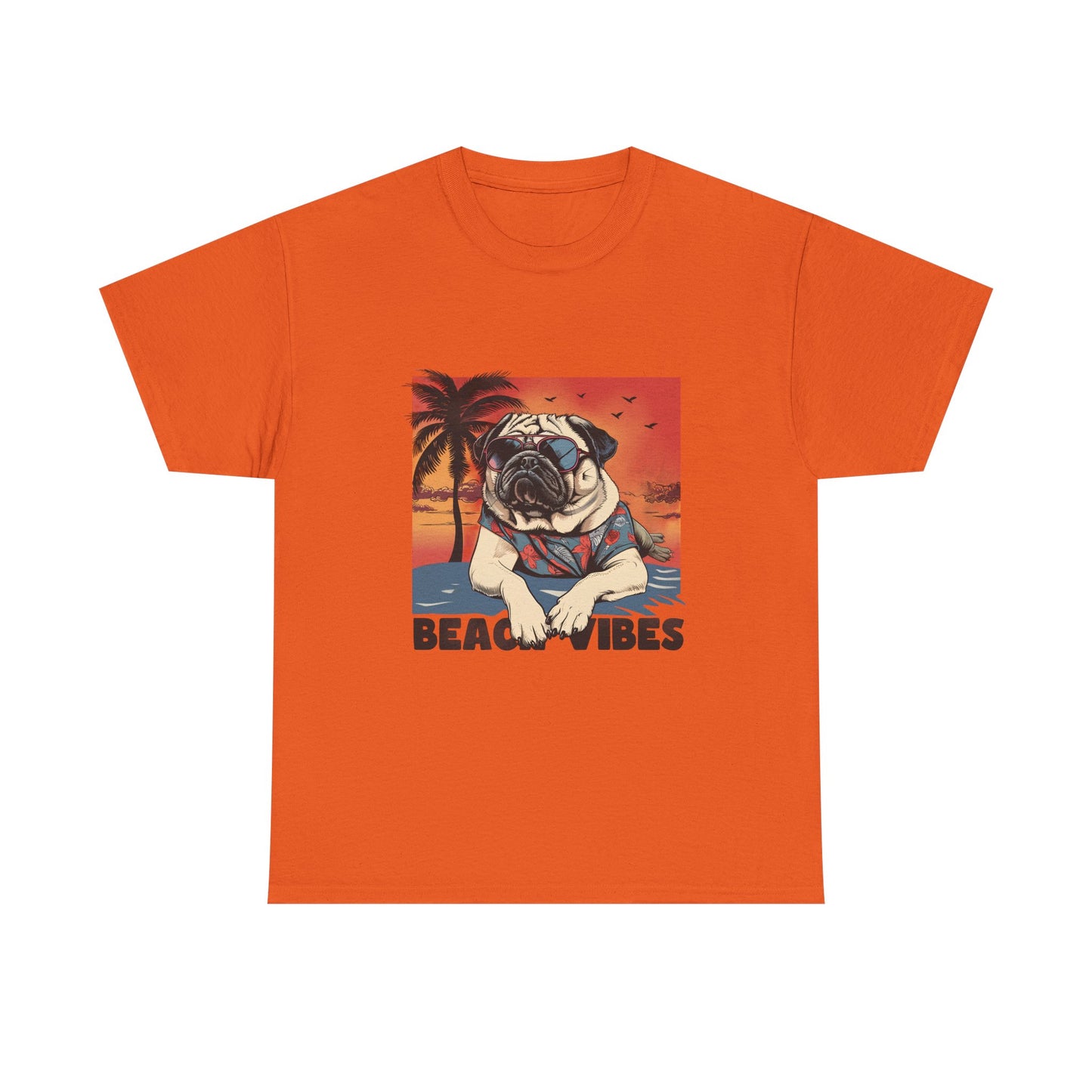 Beach Vibes Pug T‑Shirt