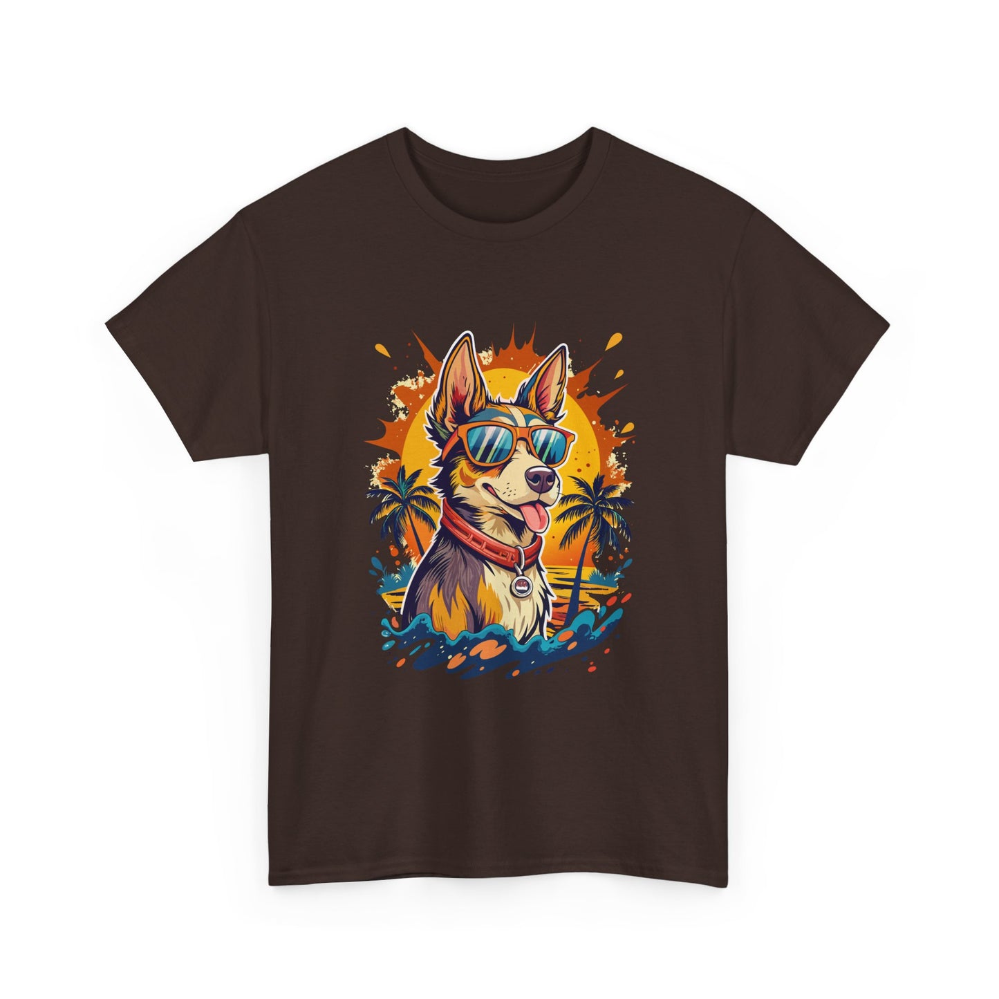 Cool Corgi Summer Tee — Sunglasses Dog Beach T-Shirt