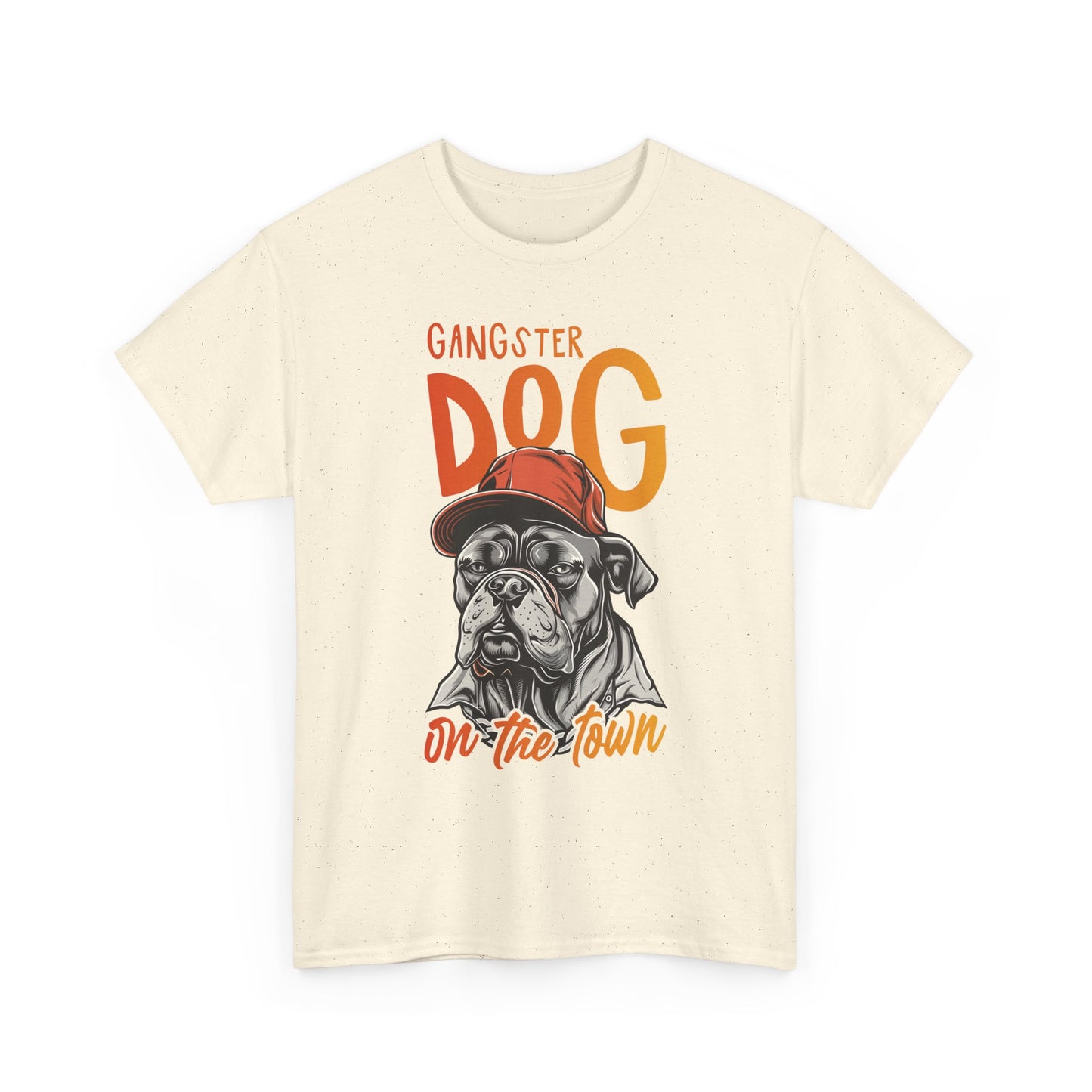 Gangster Dog T‑Shirt – 'Gangster Dog On The Town' Graphic Tee