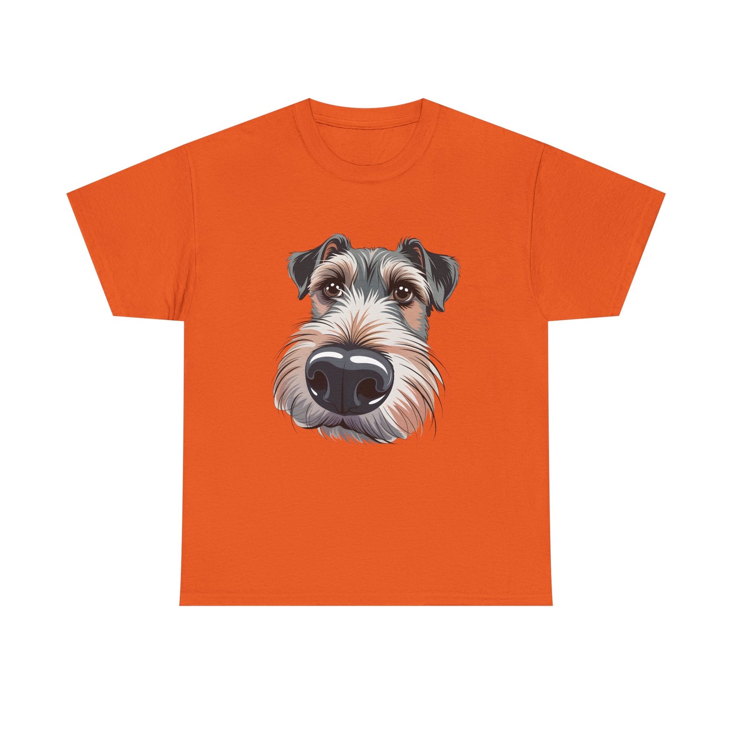 Schnauzer Nose Close-Up T-Shirt — Funny Dog Face Tee for Pet Lovers