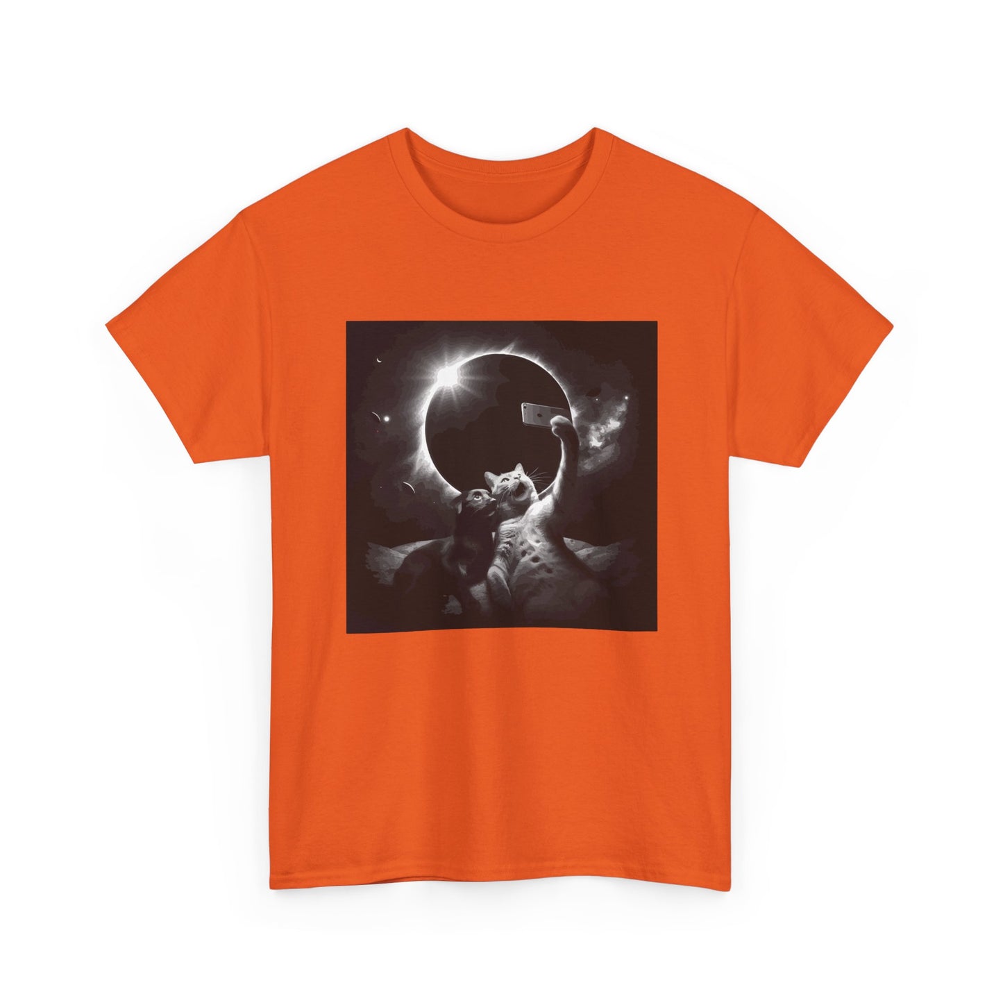 Dog and Cat Selfie Solar eclipse T-Shirt