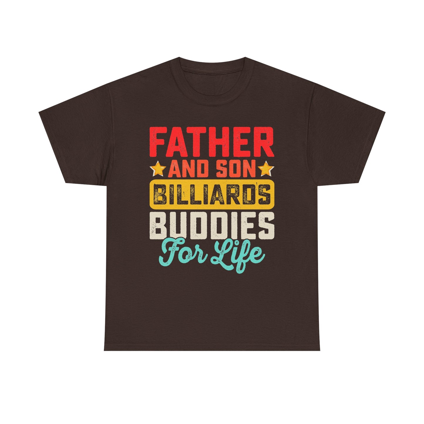 Billiards Buddies Father and Son Tee — "Father and Son Billiards Buddies for Life" Shirt