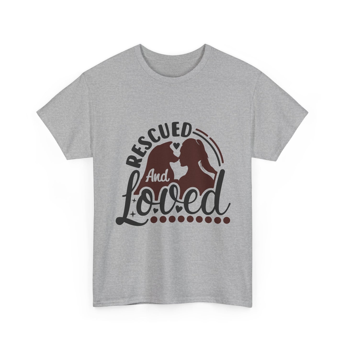 Rescued And Loved T-Shirt — Rescue Pet Adoption Tee