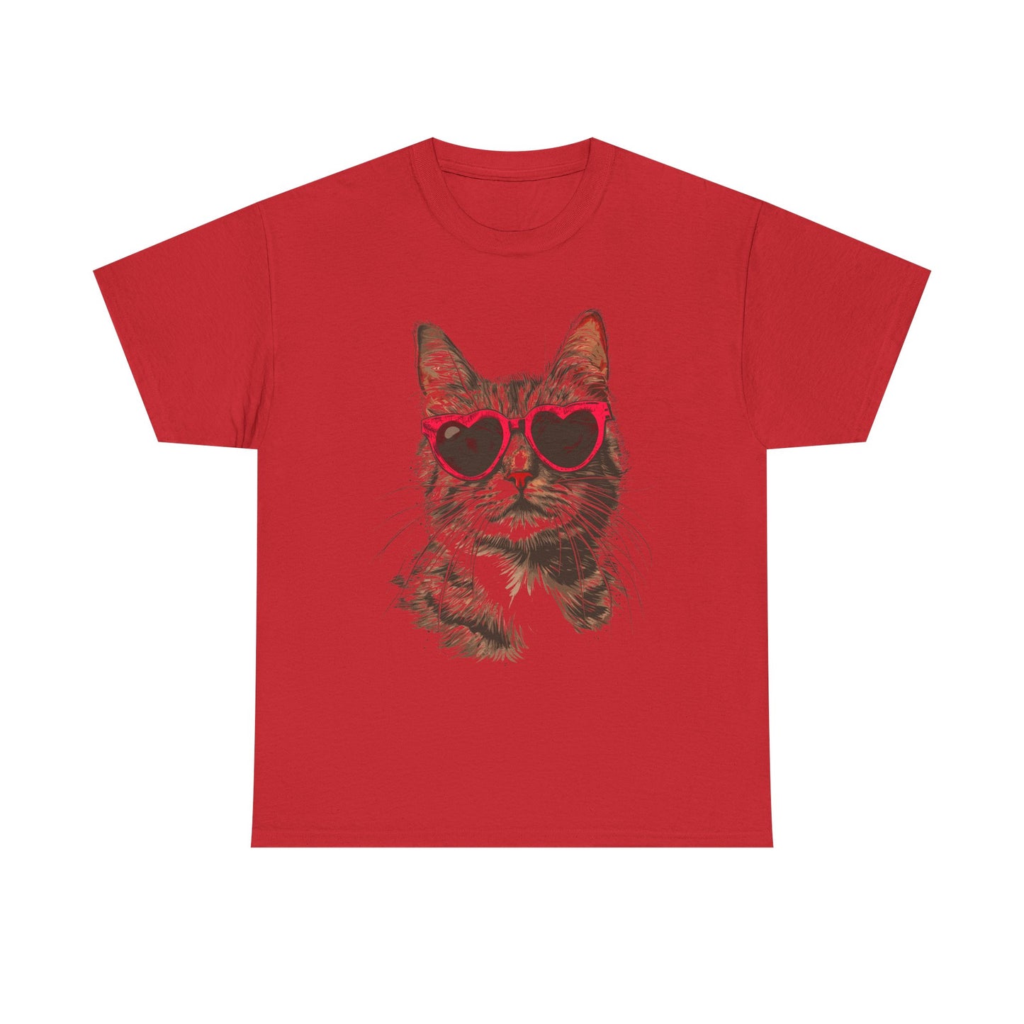 Cat with Heart Sunglasses T-Shirt